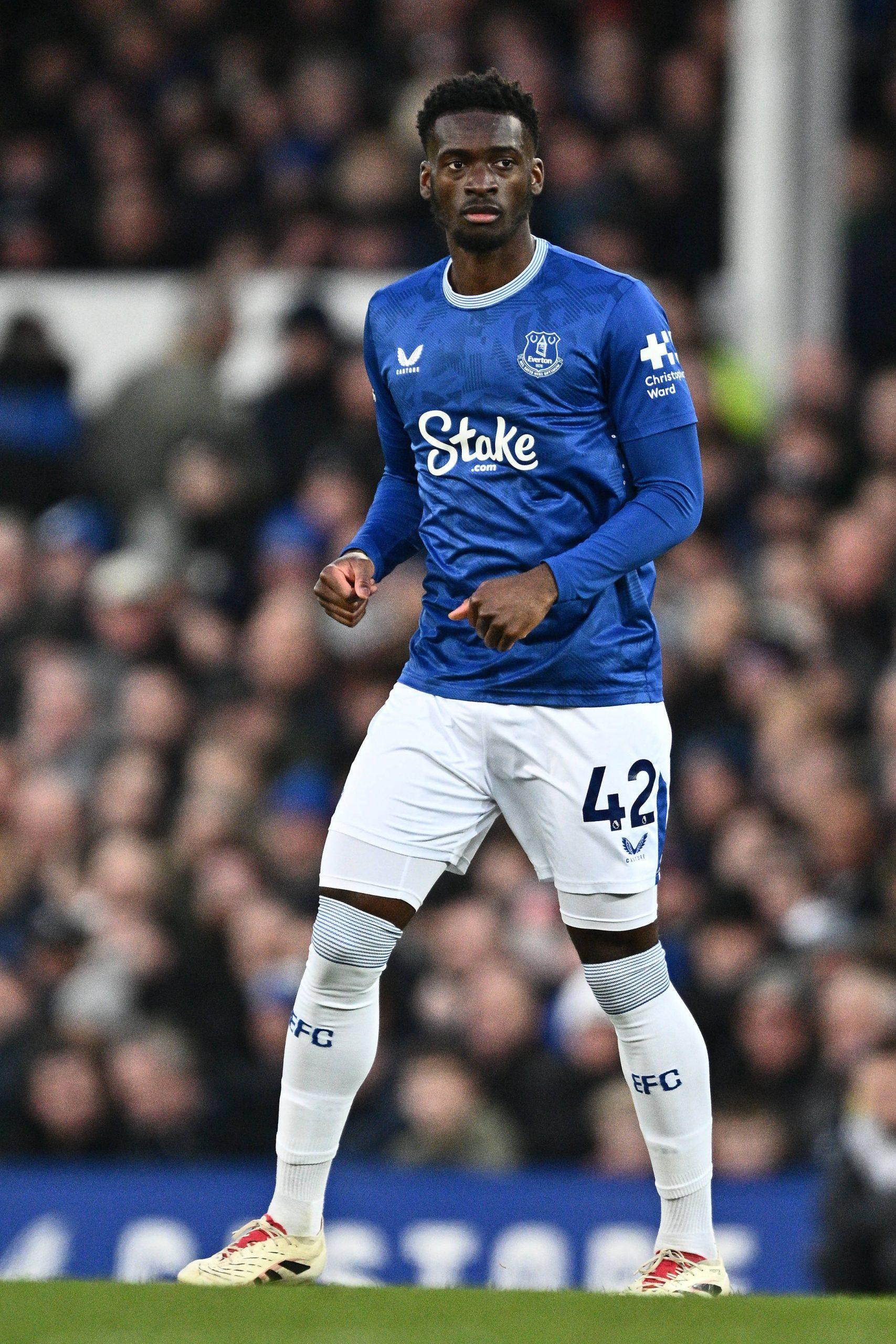 Everton star Tim Emeka Iroegbunam.