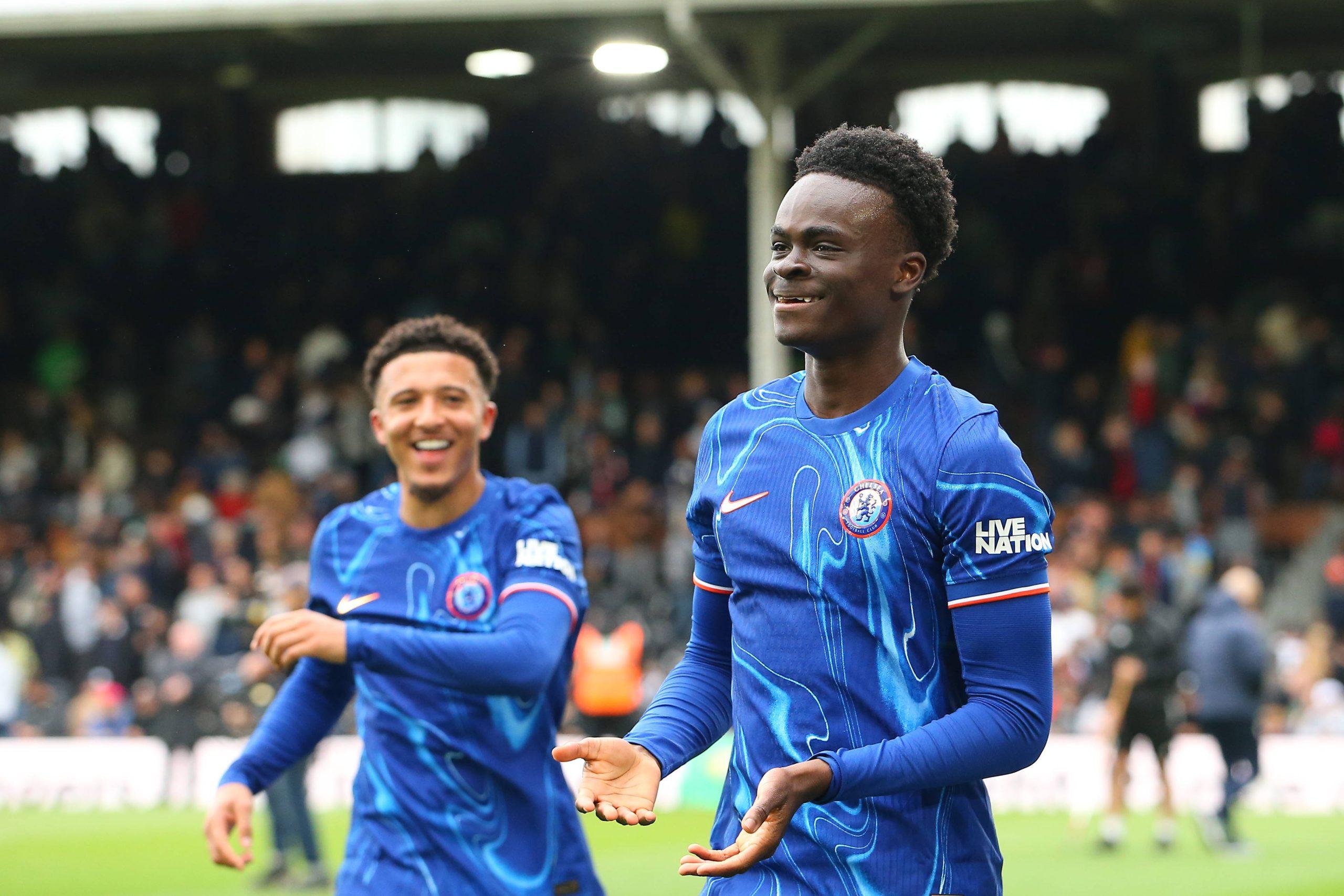 Chelsea youngster Tyrique George (R).