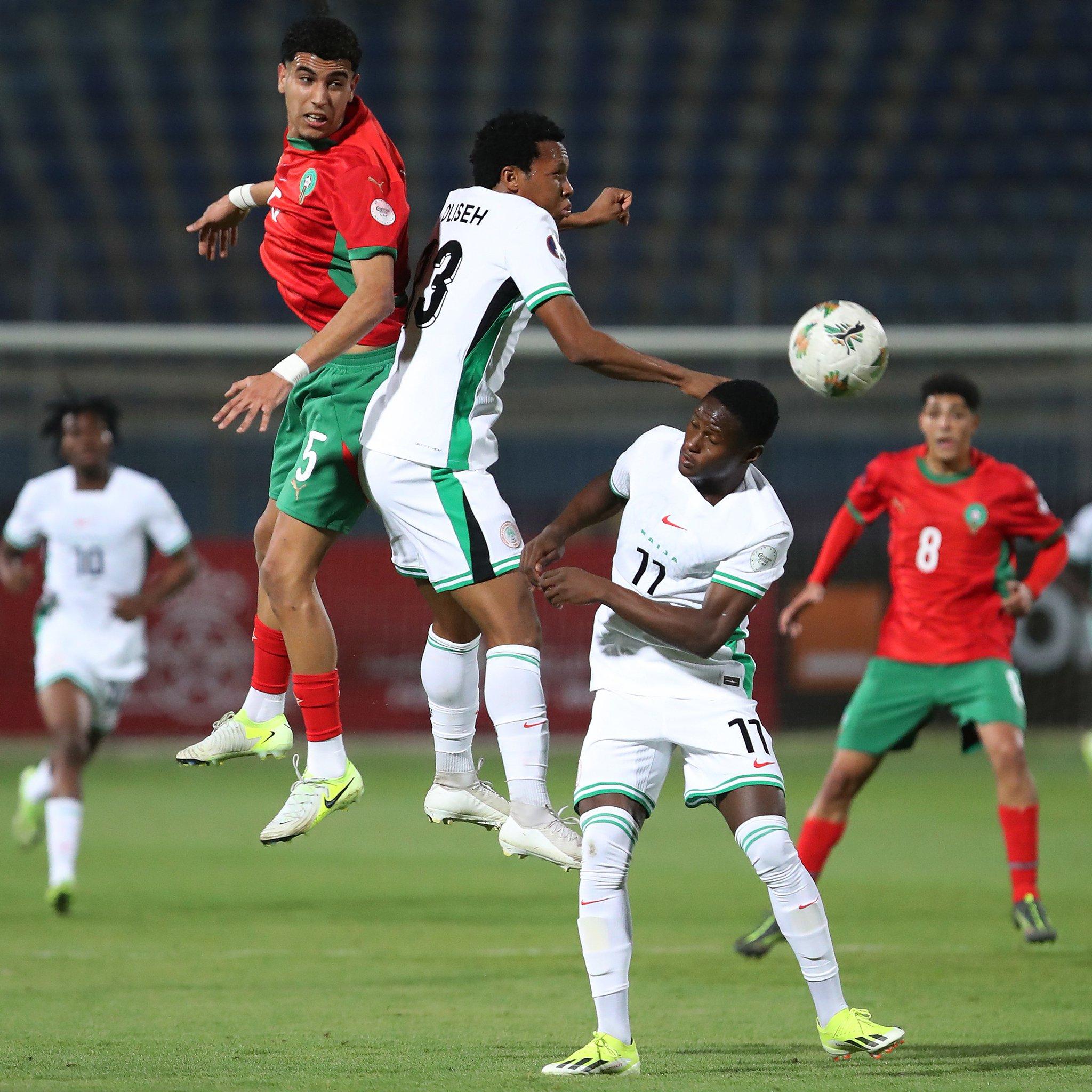 Nigeria's Flying Eagles (in white).