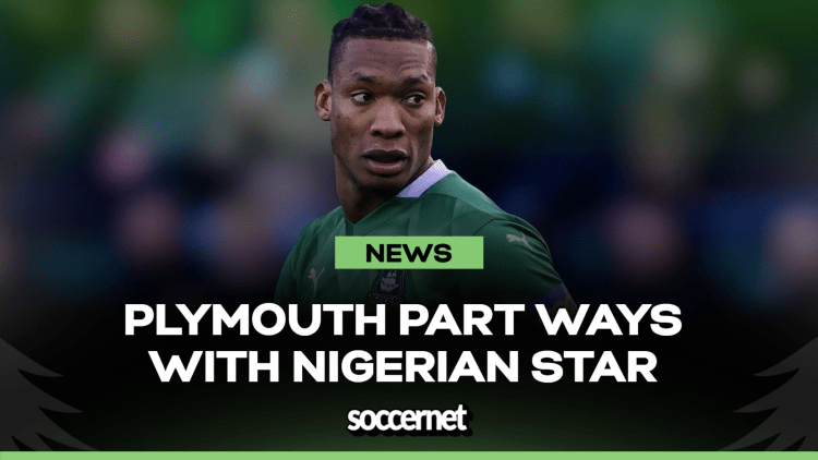 Despite intentions to stay, Plymouth part ways with Nigerian star signed by Rooney