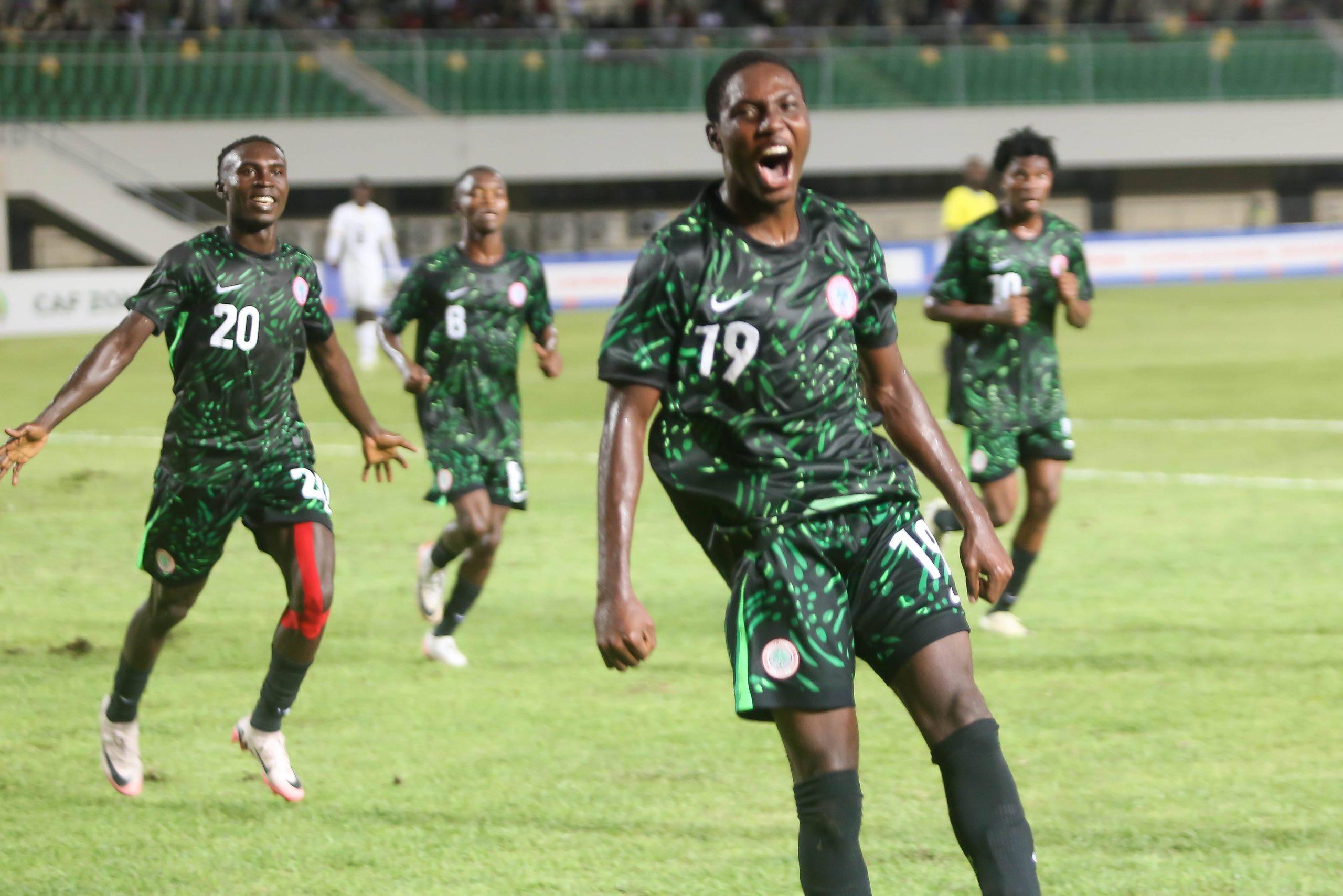 Kparobo Arierhi of Nigeria during the WAFU B-U20 Championship Final match between Ghana and Nigeria