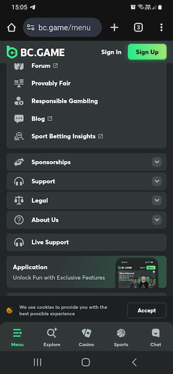 BC Game App for Android & iOS 2026