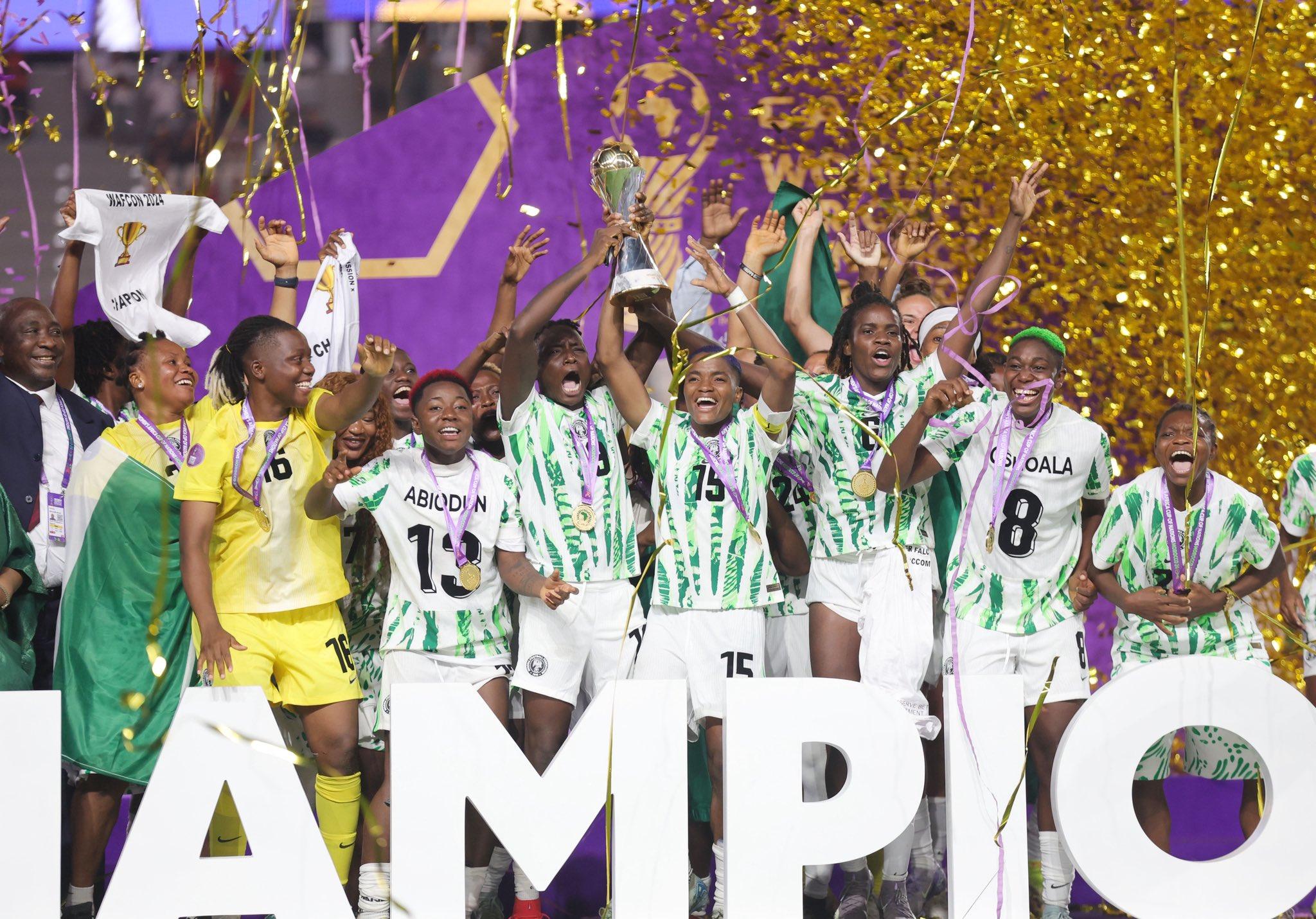 New WAFCON champions, Nigeria's Super Falcons