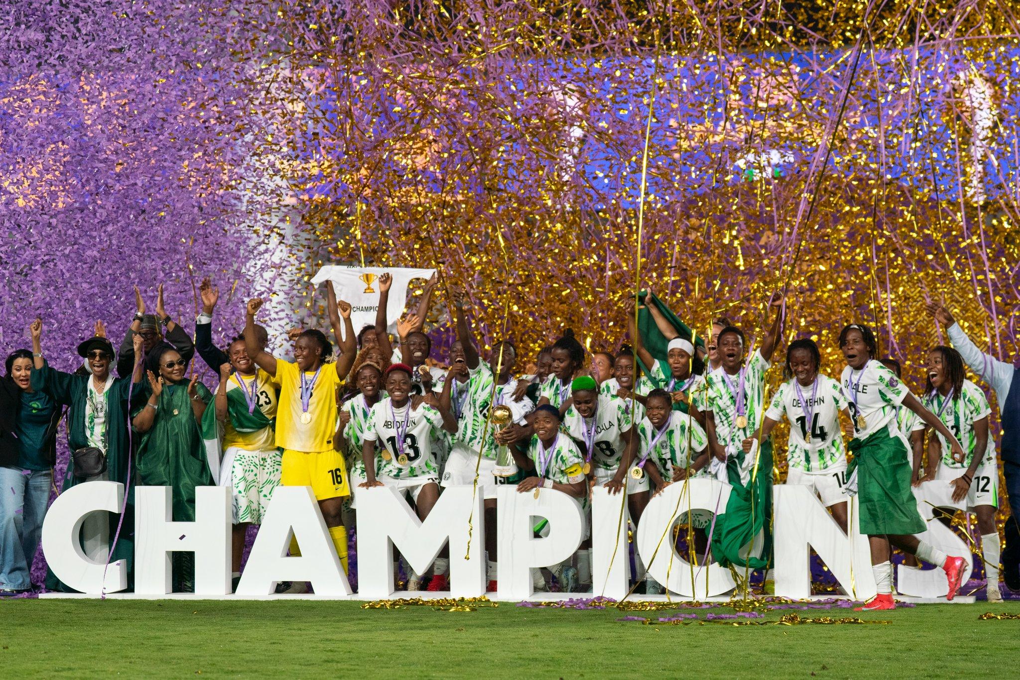 New WAFCON champions Nigeria Super Falcons