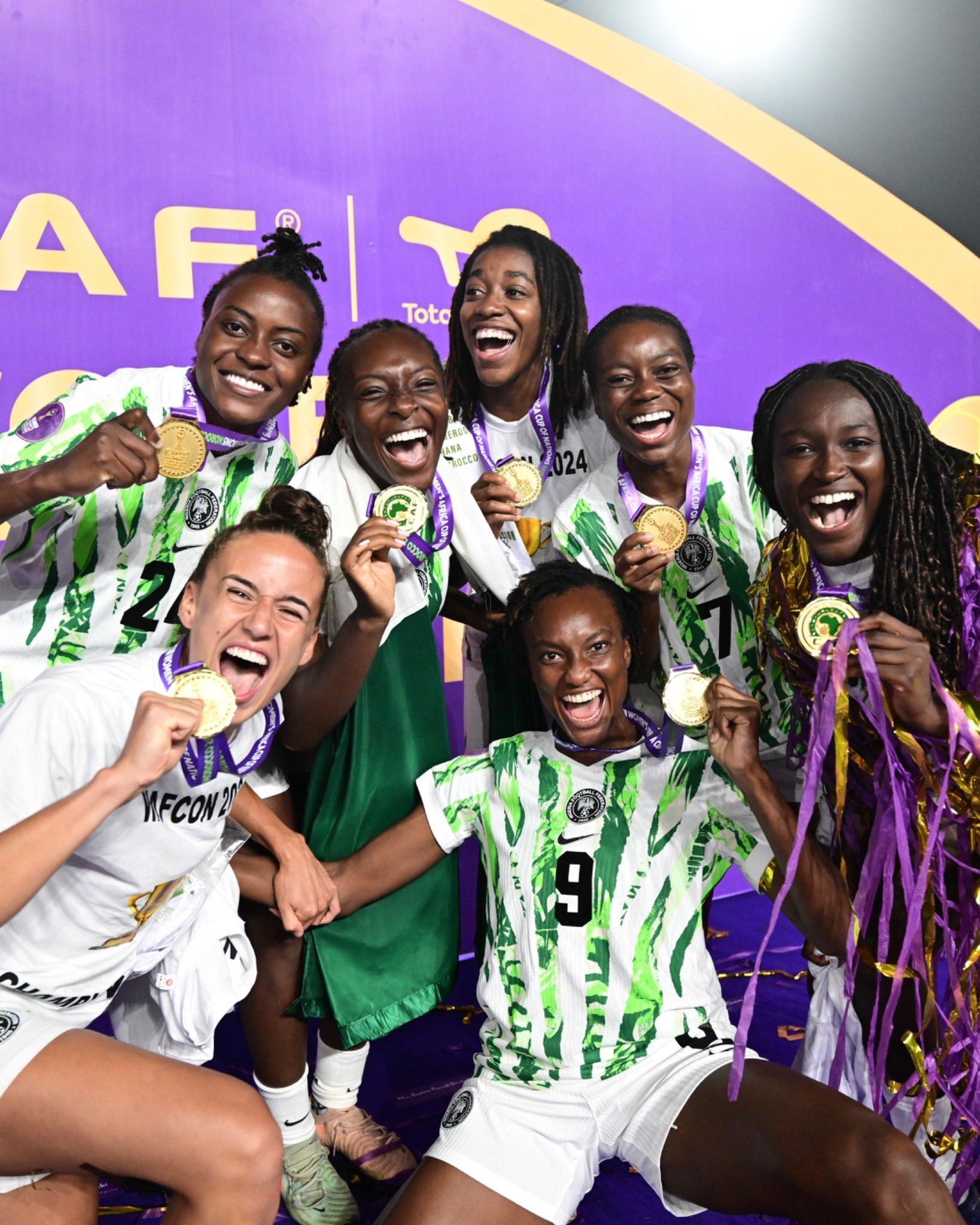 Ashleigh Plumptre Rinsola Babajide and other Super Falcons players