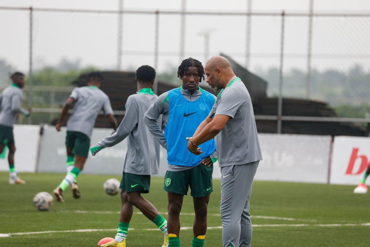 Nigeria head coach Eric Chelle