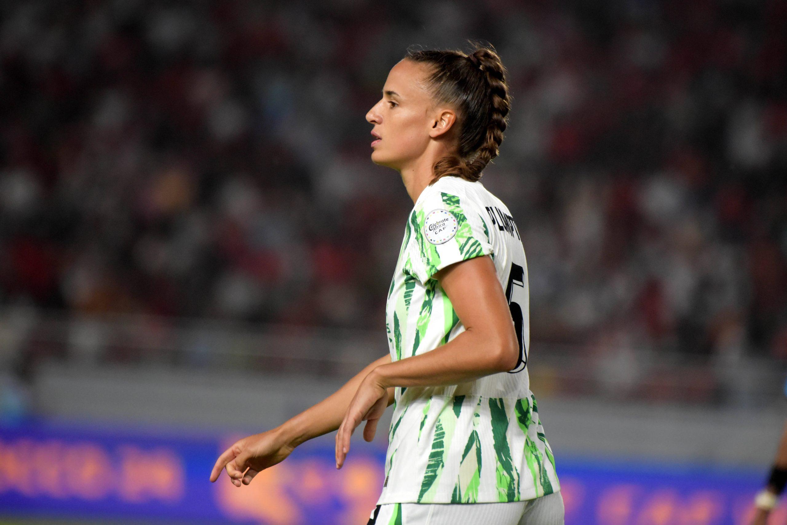 Ashleigh Plumptre during the 2025 WAFCON Finals match between Morocco and Nigeria at Stade Olympique de Rabat on July 26, 2025 in Rabat, Morocco