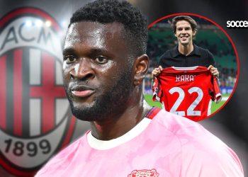 From Kaka to Boniface? AC Milan issue Nigerian striker jersey number as deal awaits medical verdict