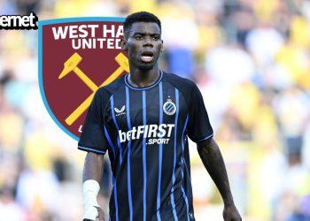 “My angel,” says Ayra Starr to Tems as she watches Arsenal fall to West Ham and poses with Saka