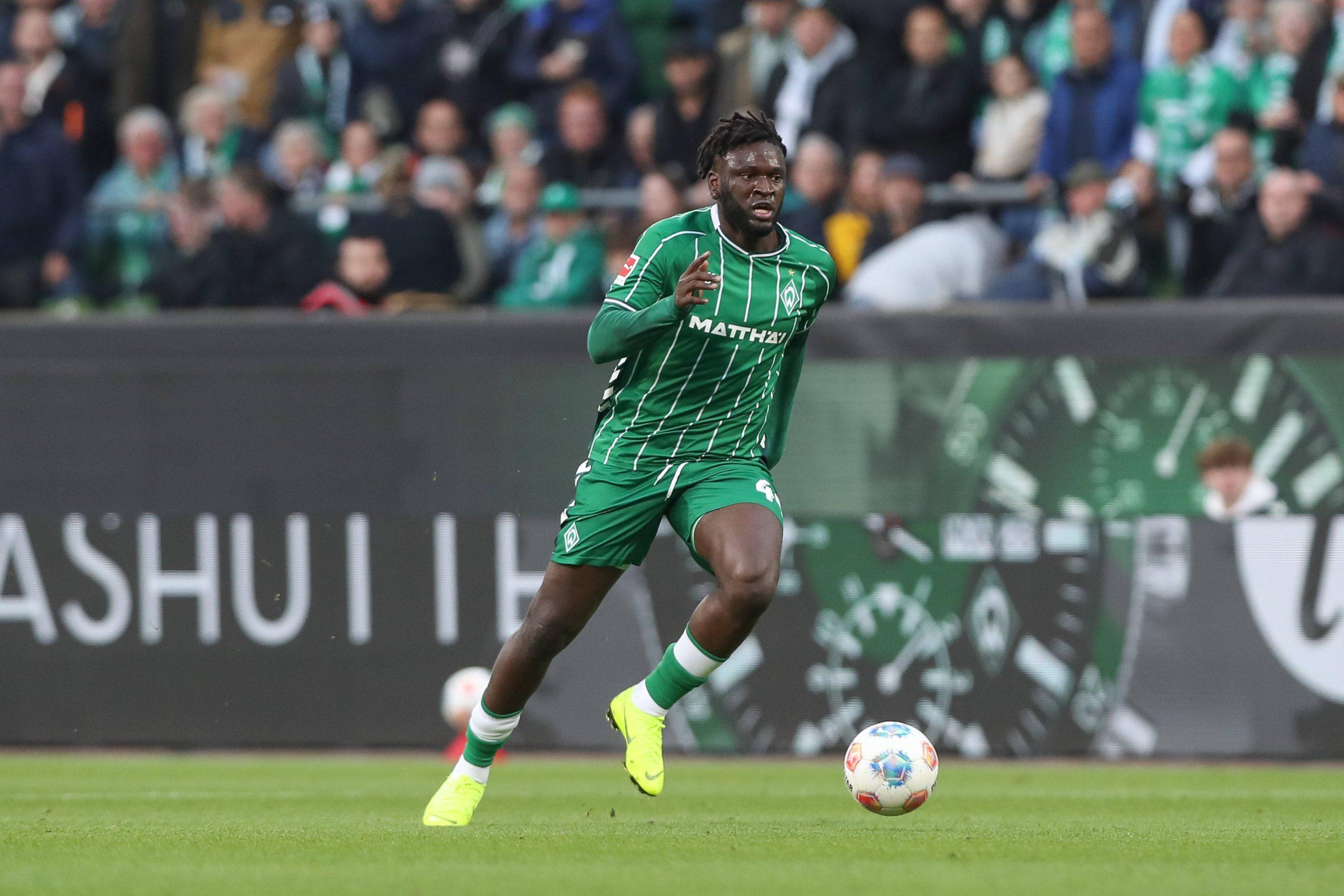 Victor Boniface in action for Werder Bremen