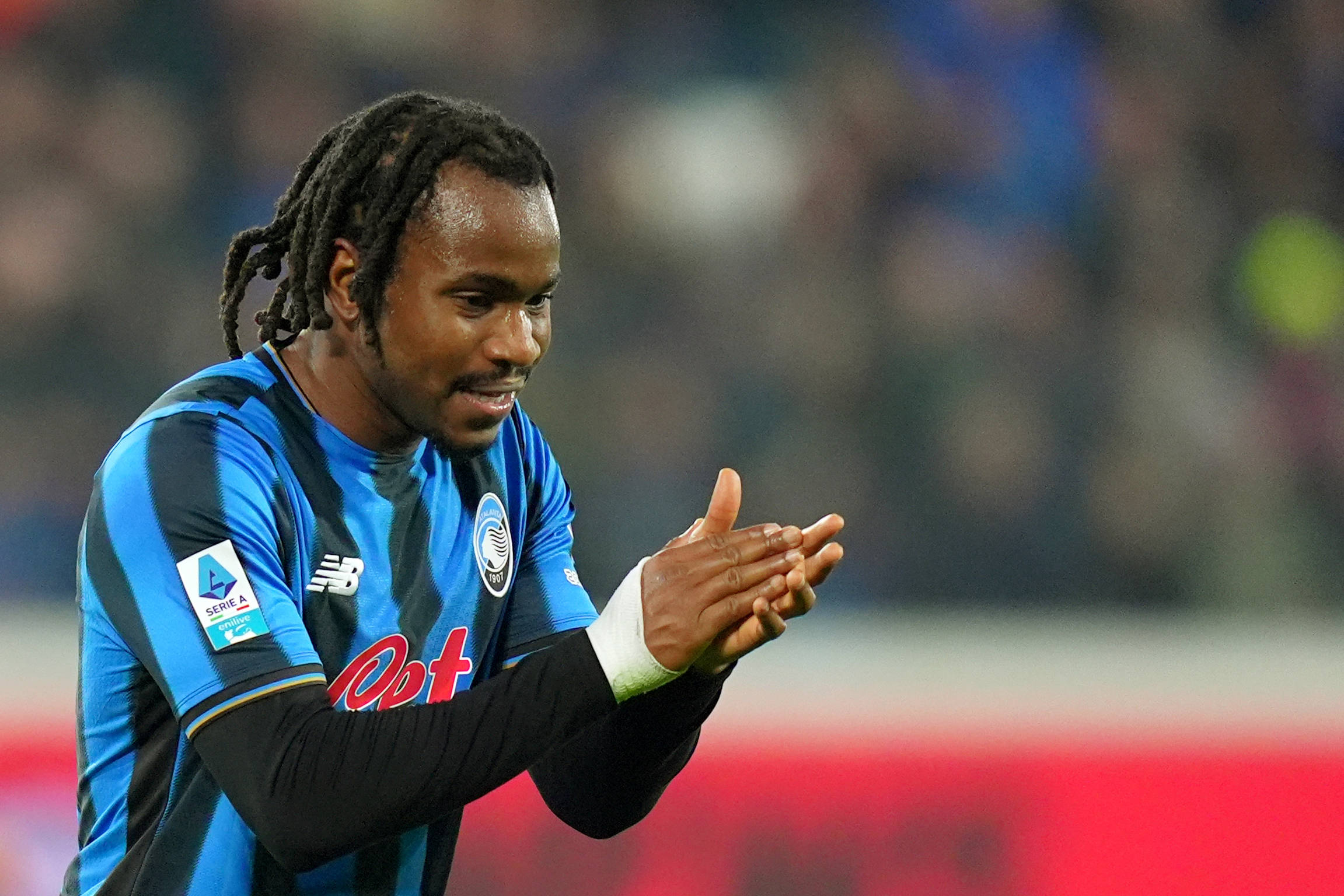 Ademola Lookman during the Serie A soccer match between Atalanta and Ac Milan
