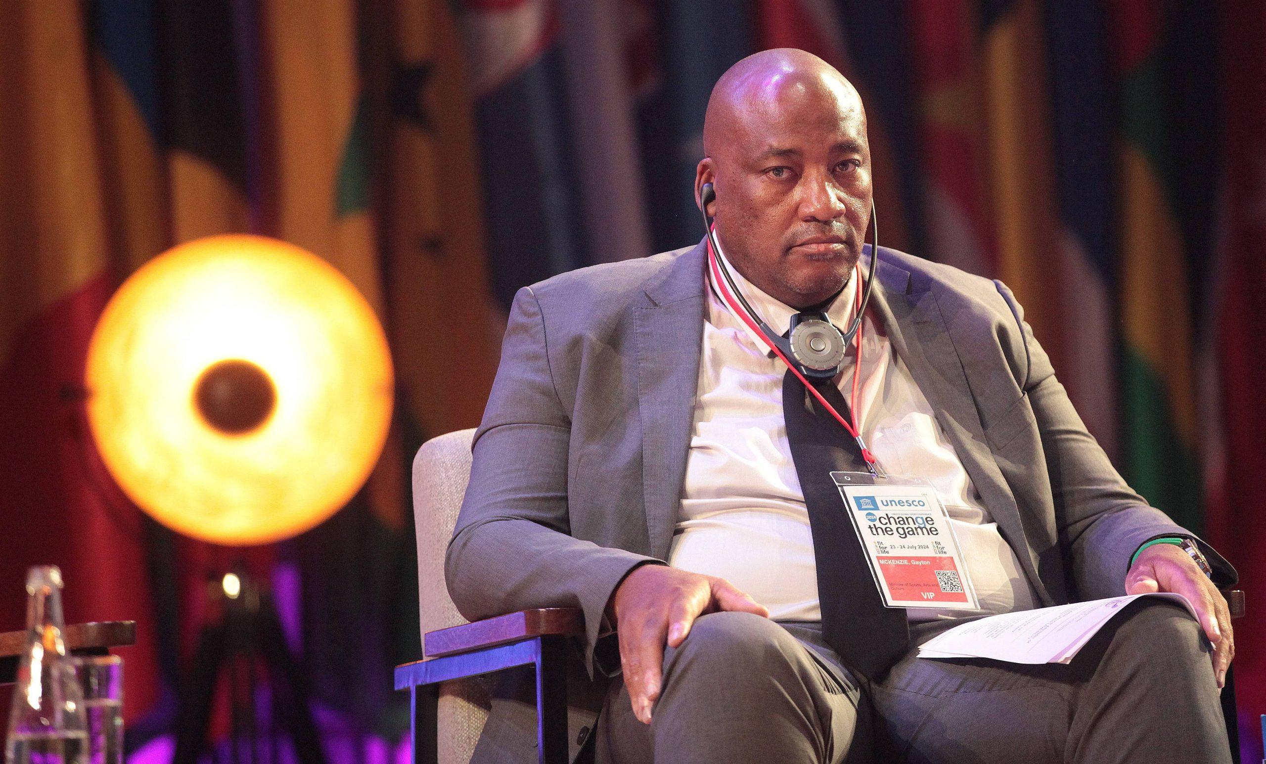 South Africa’s Minister of Sport, Arts and Culture, Gayton McKenzie