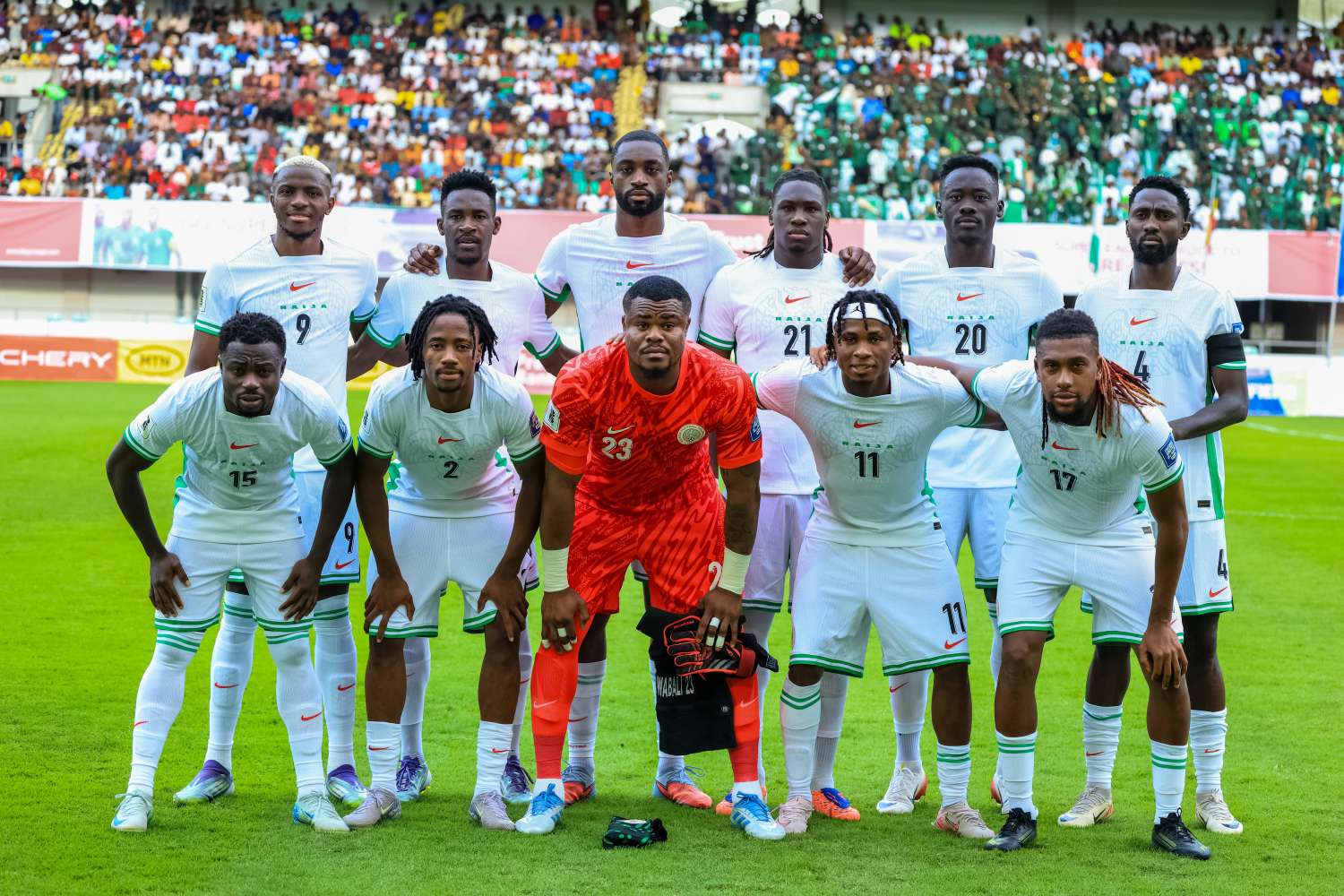 Super Eagles team picture before match