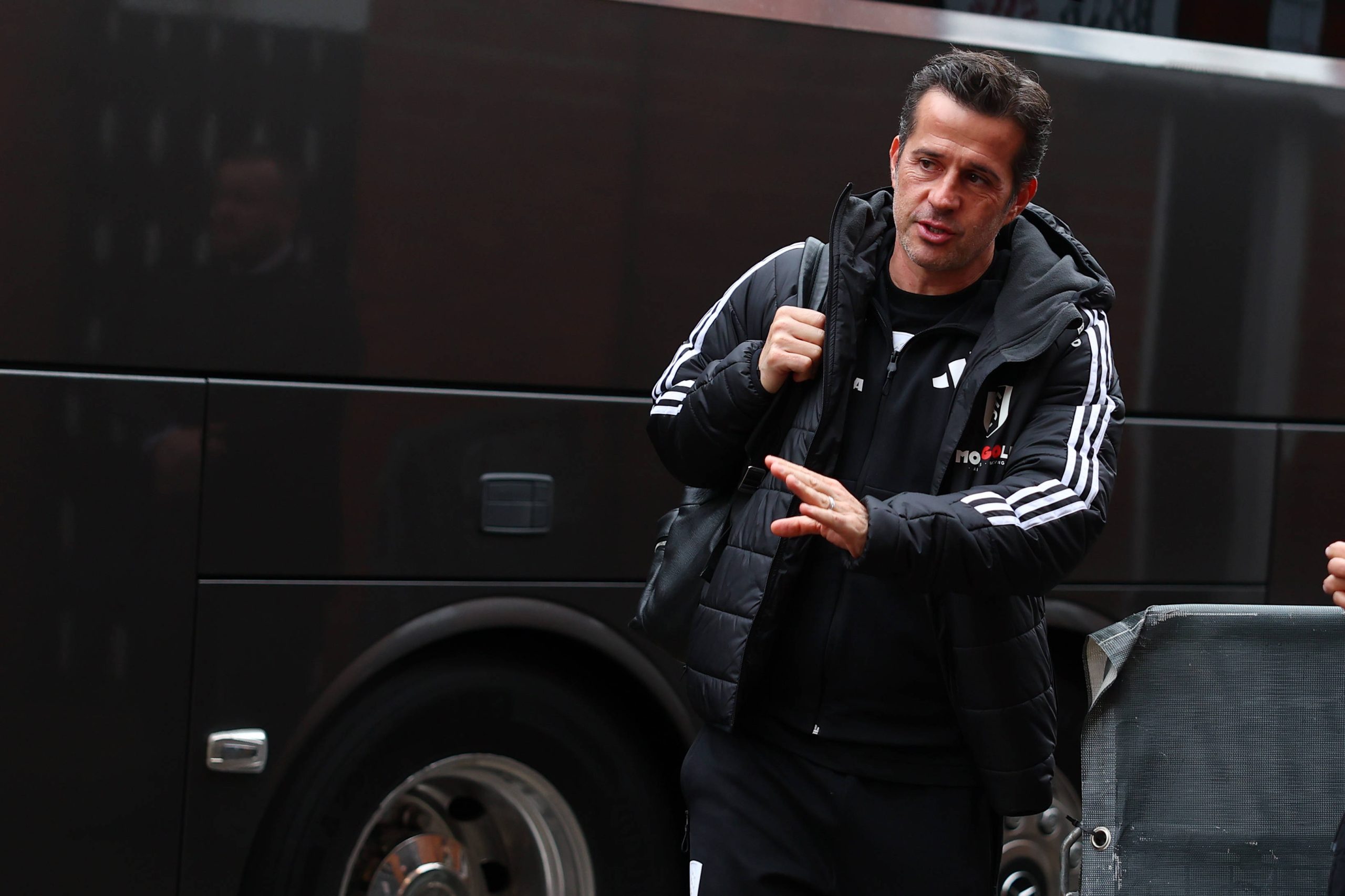 Marco Silva Manager of Fulham arrives ahead of the Fulham vs Sunderland