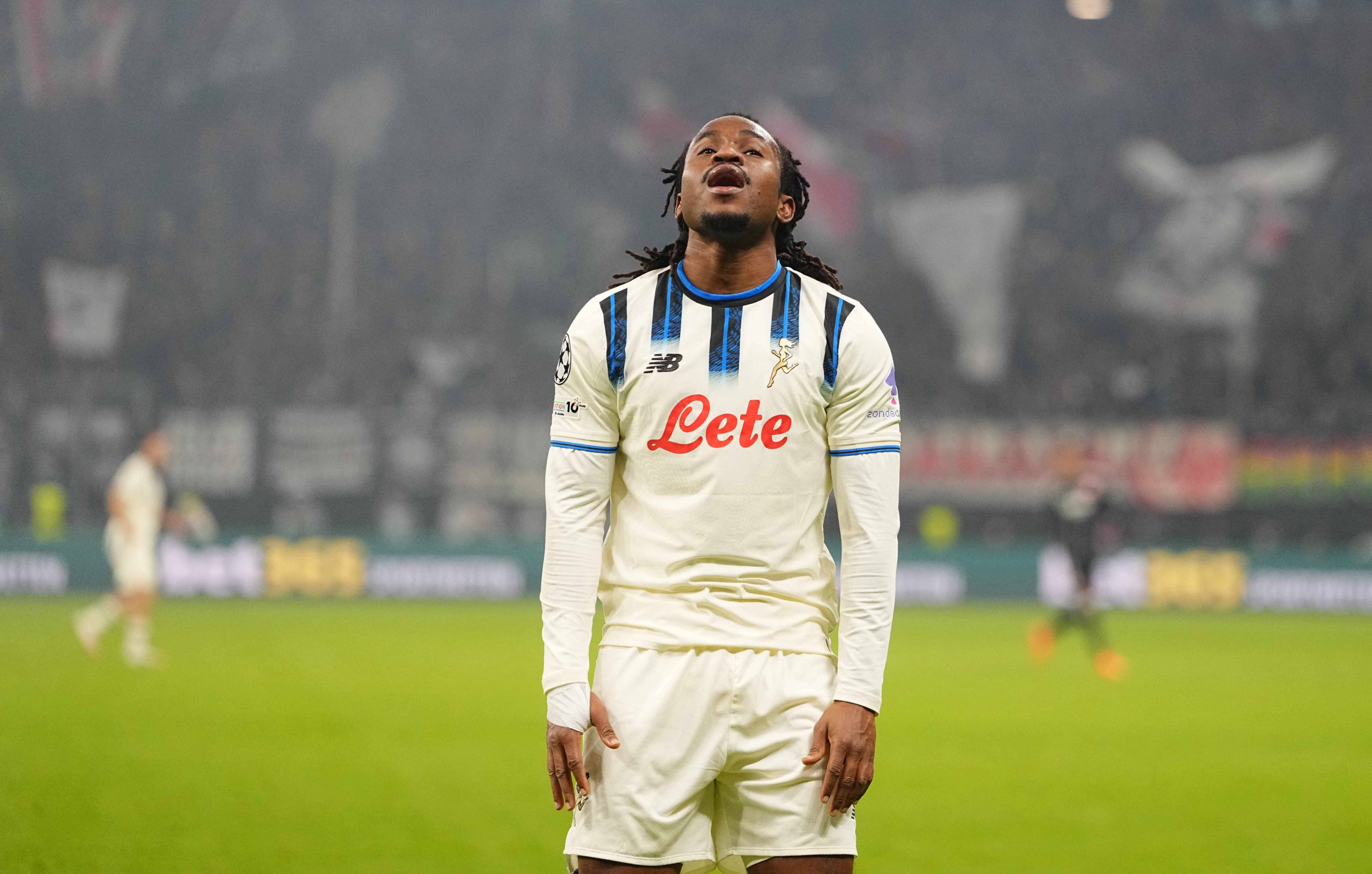 Ademola Lookman looks on the UEFA Champions League 2025/26 League group Phase match between Eintracht Frankfurt and Atalanta