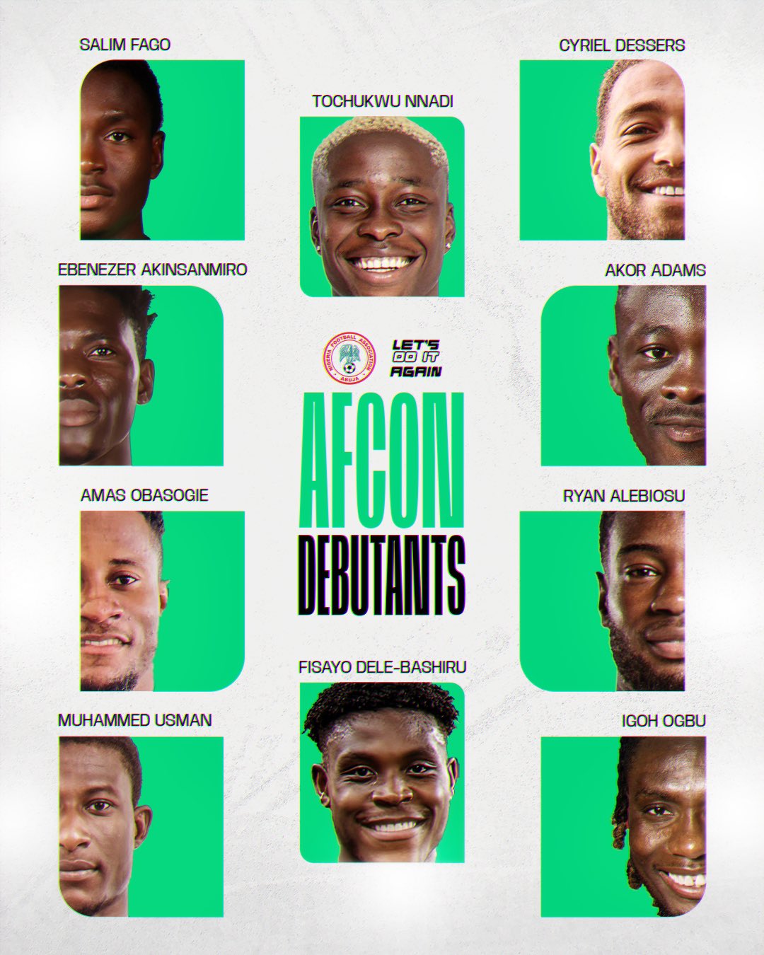 Nigeria's AFCON debutants