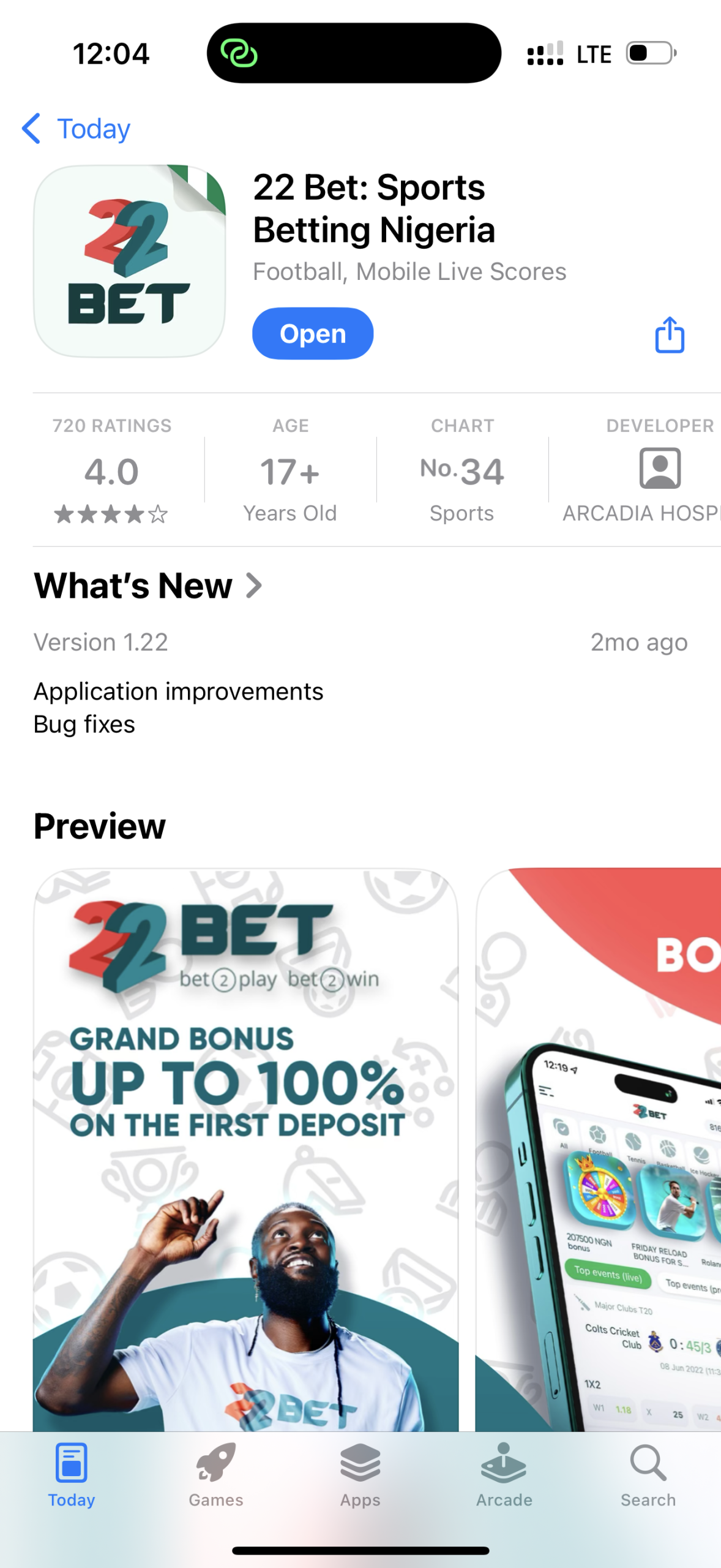22Bet App Nigeria: Android (APK) & iOS Download Guide