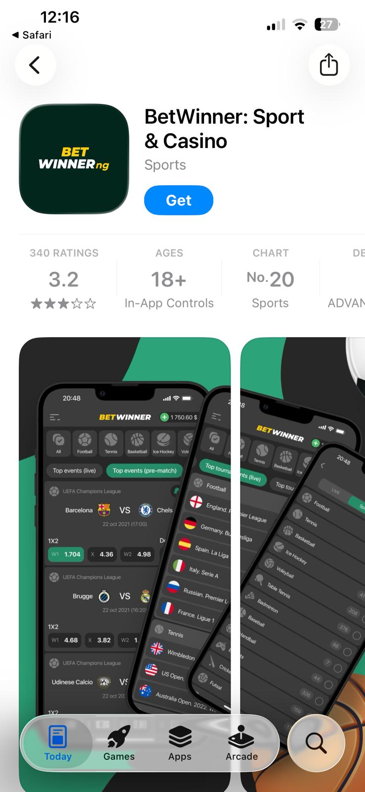 Betwinner App Nigeria: How to Download on iOS and Android