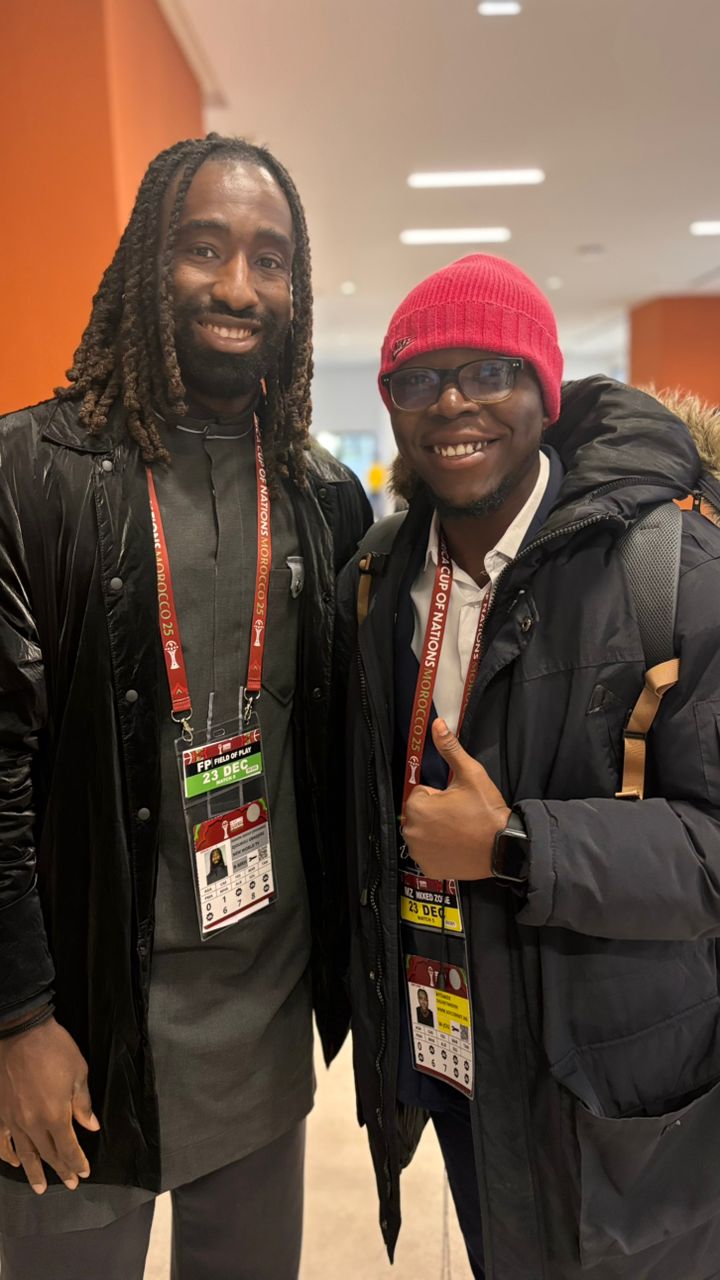 Soccernet.ng Reporter Ayomide Oguntimehin with Johan Djourou