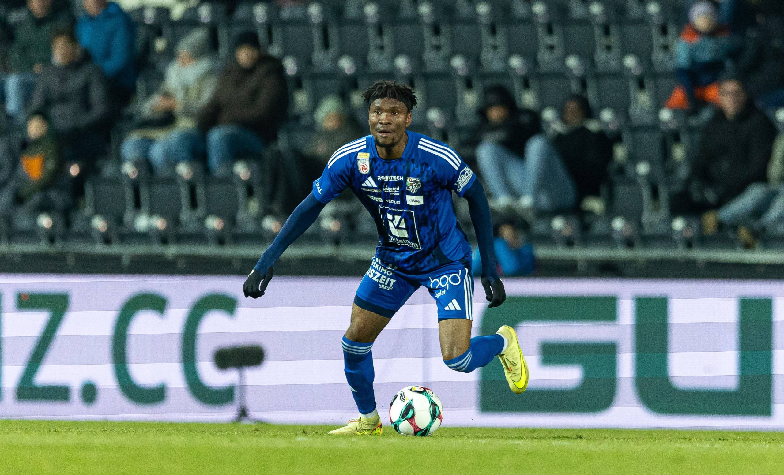 WAC Chibuike Nwaiwu RZ Pellets WAC during the Bundesliga, 14th round match between SCR Altach and RZ Pellets