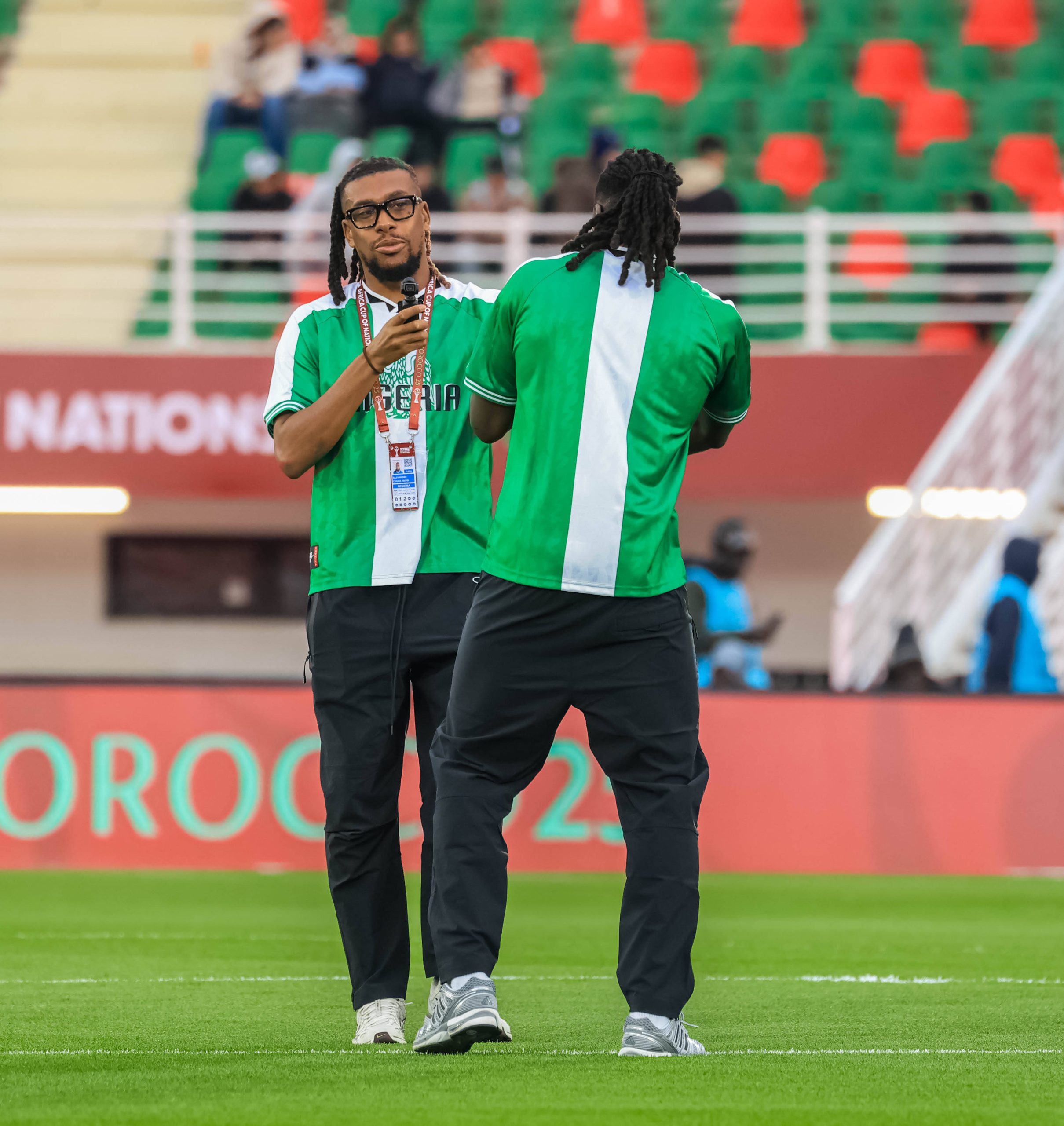 Alex Iwobi and Calvin Bassey 