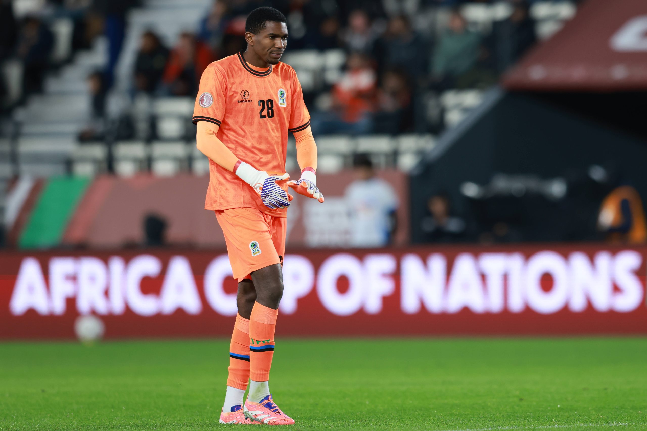 Zuberi Foba Masudi of Tanzania during the match between UGANDA national team, and TANZANIA national team in football at AFCON 2025