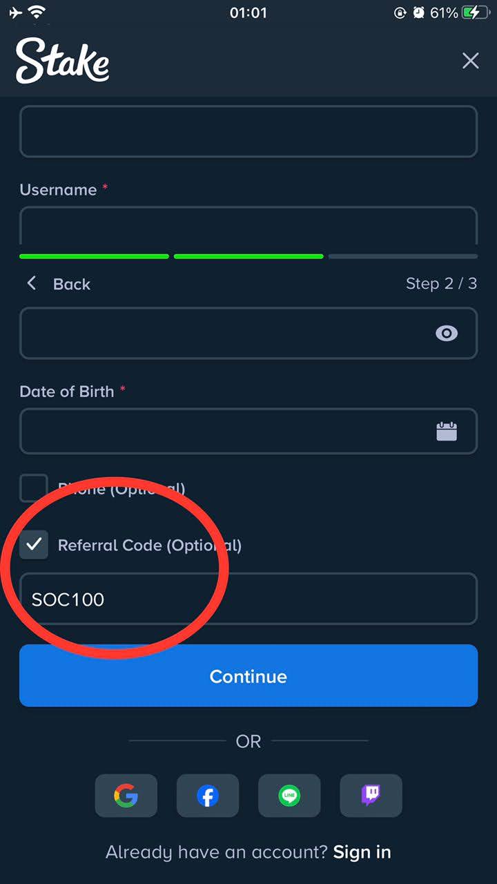 Stake Referral Code in Nigeria: Use SOC100 to Get Bonus up to ₦4.3M