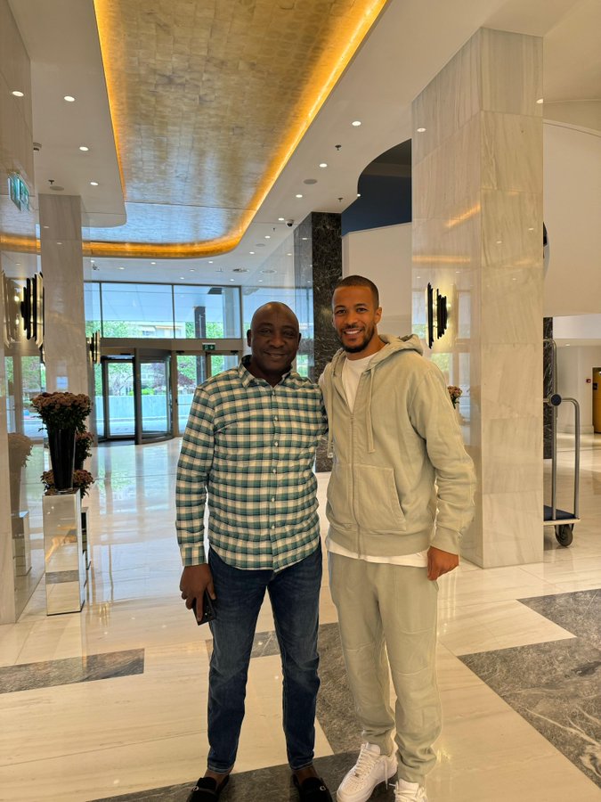 NFF President Ibrahim Gusau and William Troost-Ekong