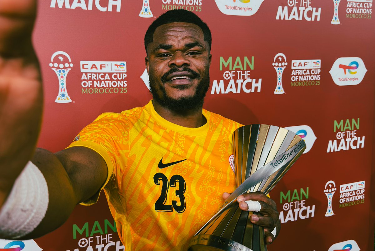 Stanley Nwabali wins MOTM award after Super Eagles beat Egypt 