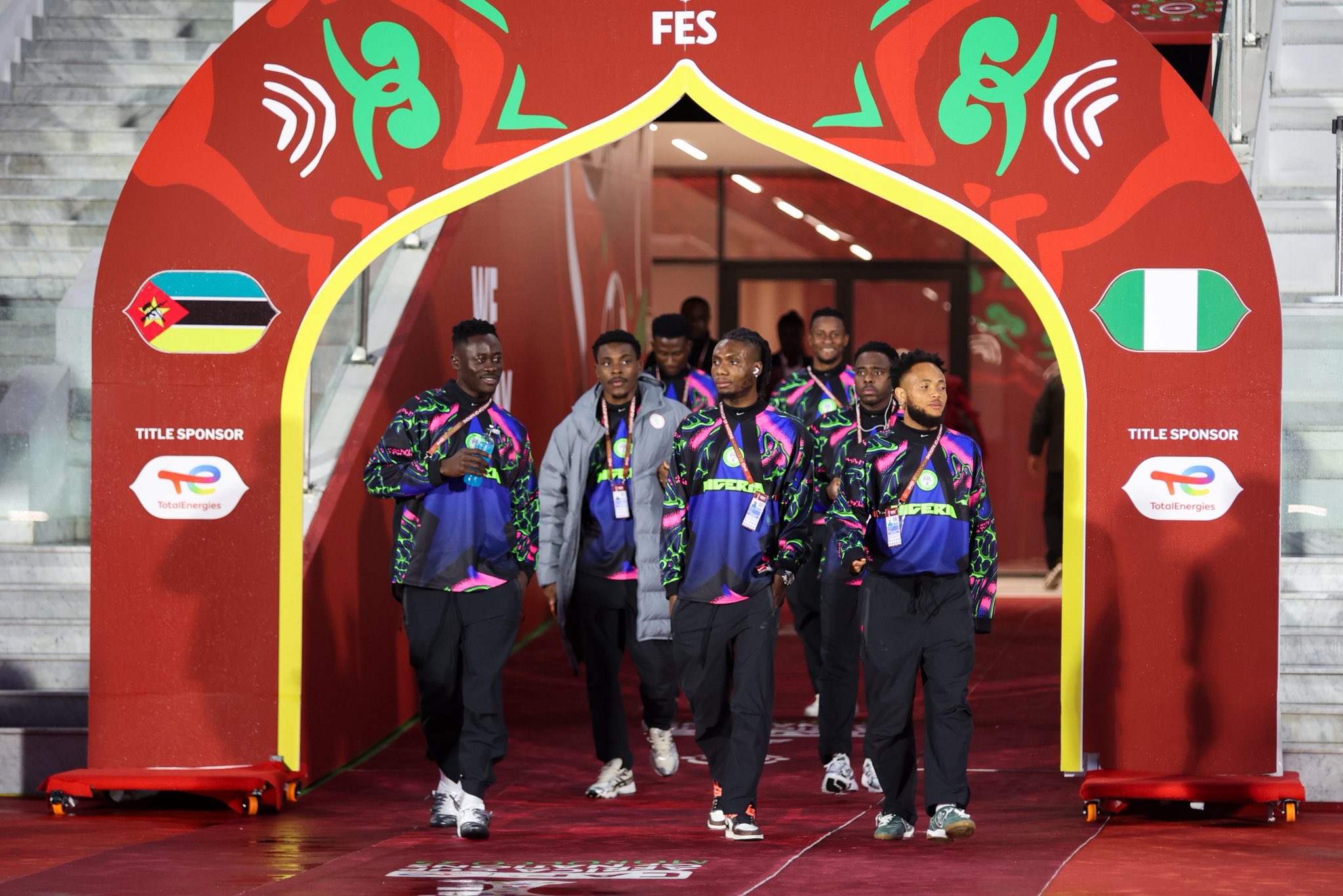 Super Eagles stars Akor Adams, Igoh Ogbu, Chidera Ejuke, Fisayo Dele-Bashiru, Moses Simon,