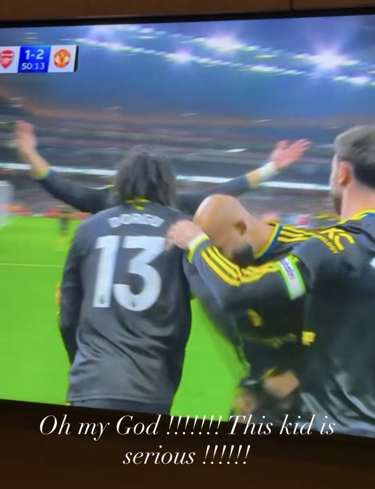 Joshua Zirkzee's comments on Patrick Dorgu's goal against Arsenal