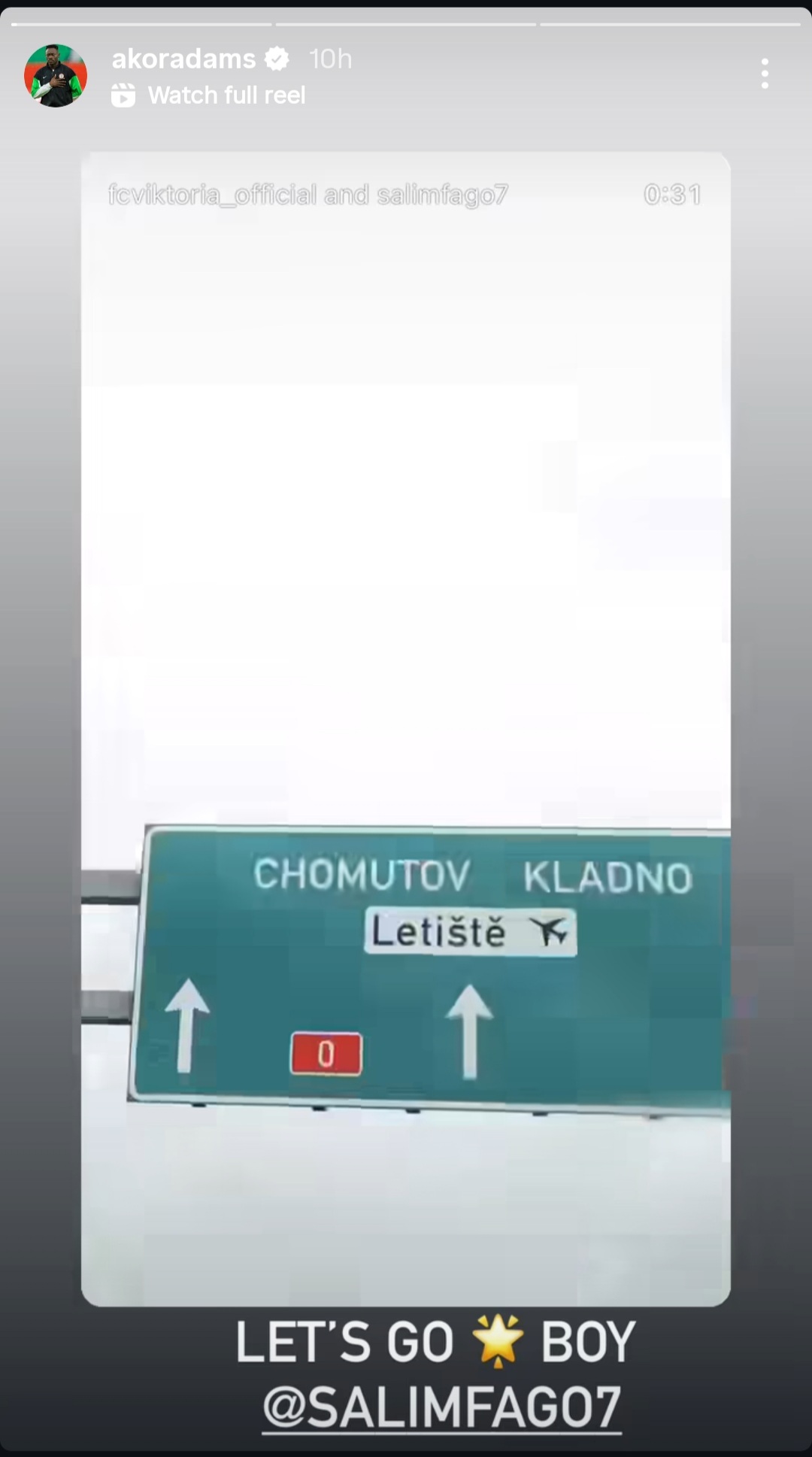 Akor Adams Congratulates Salim Fago