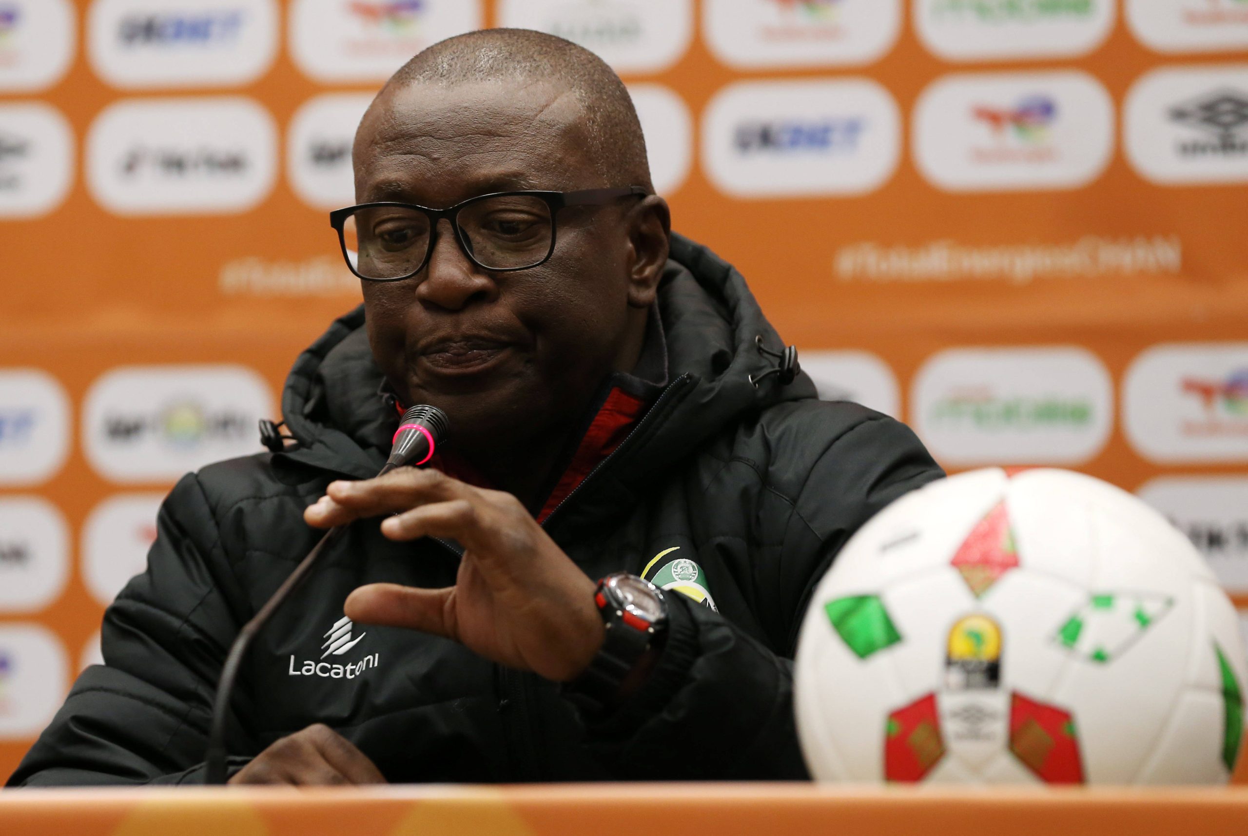 Mozambique coach Conde. 