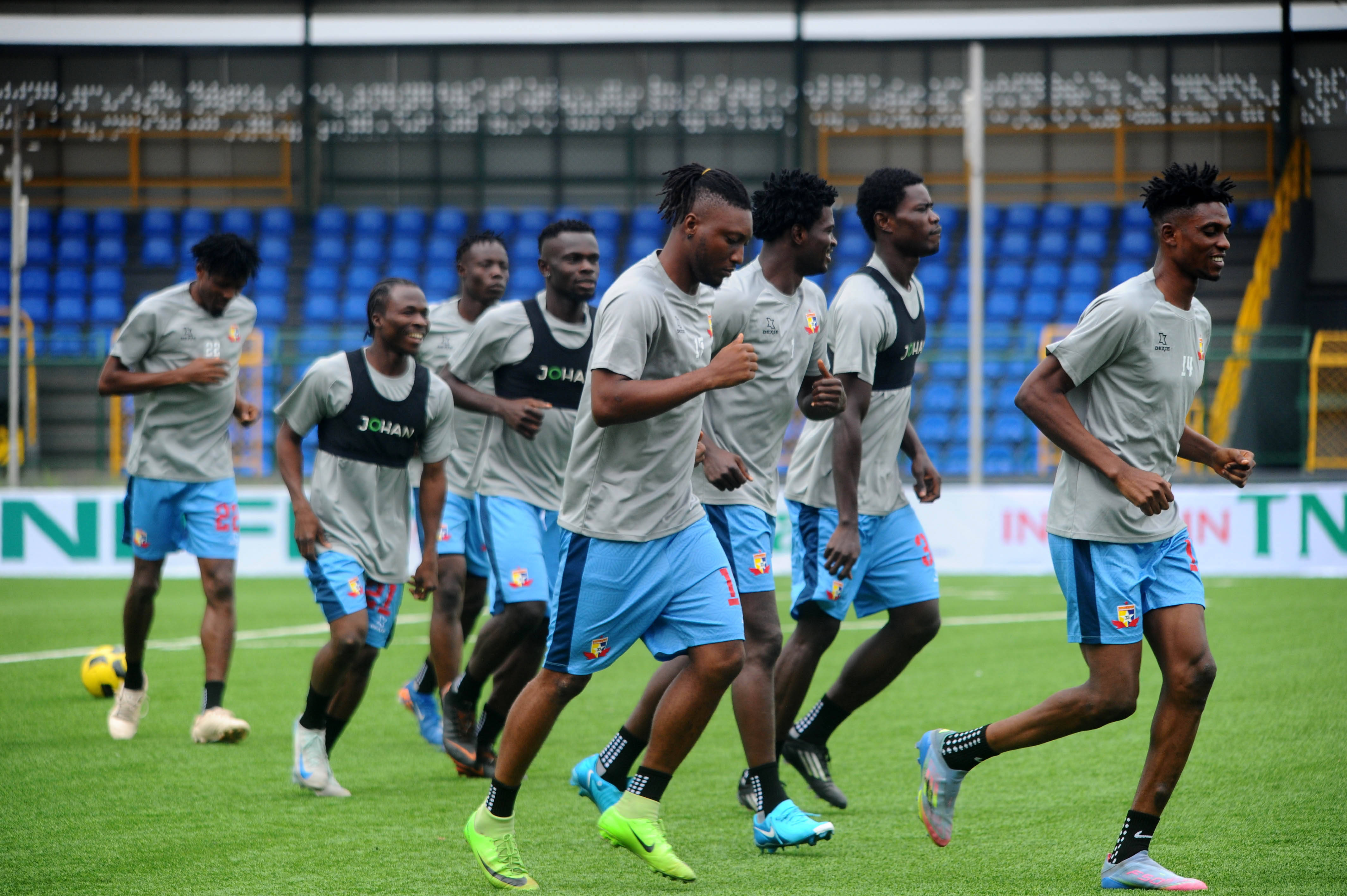 NPFL game between Remo Stars and Warri Wolves
