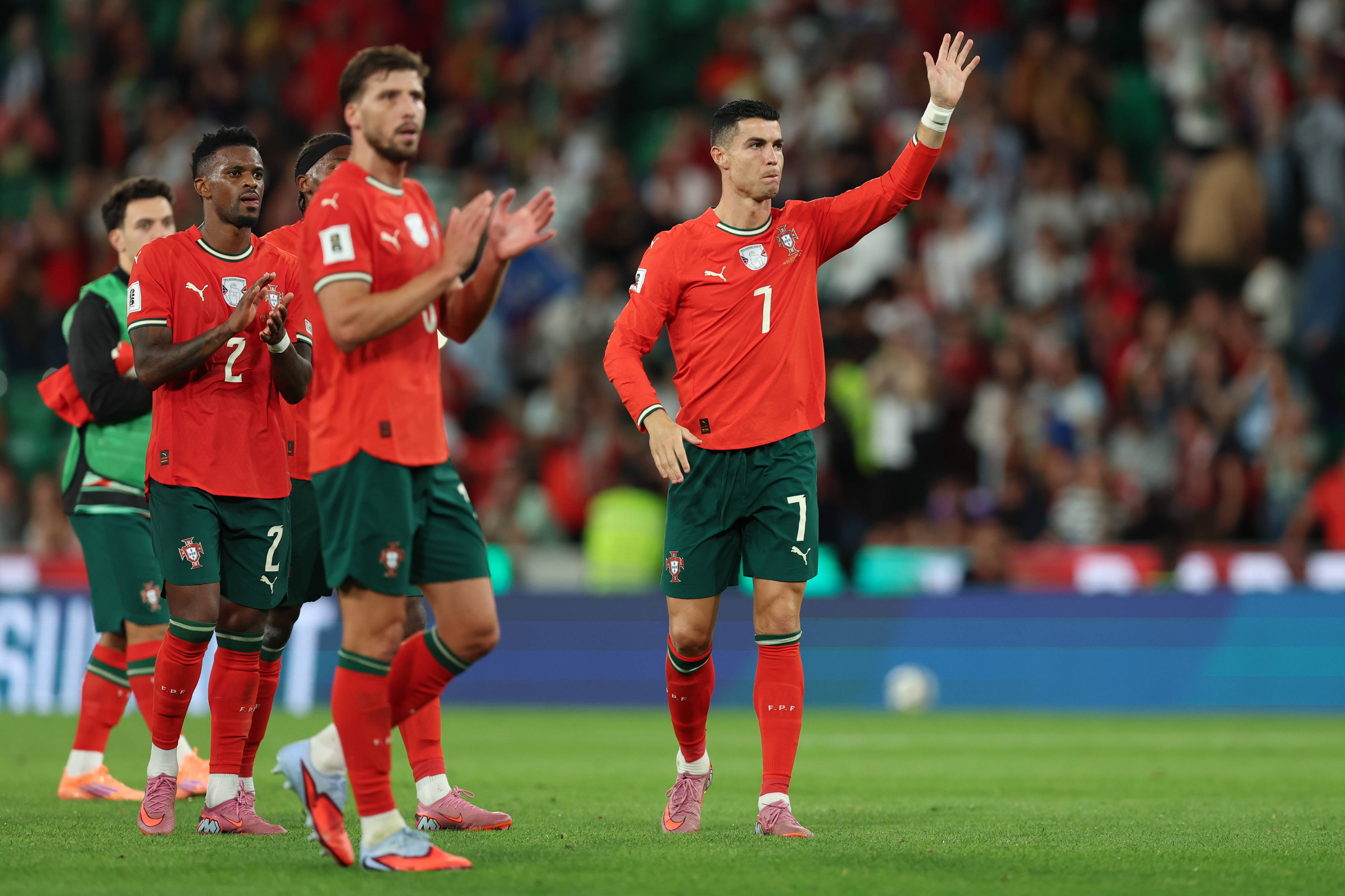 Cristiano Ronaldo of Portugal during the World Cup Qualifiers match between Portugal and Hungary