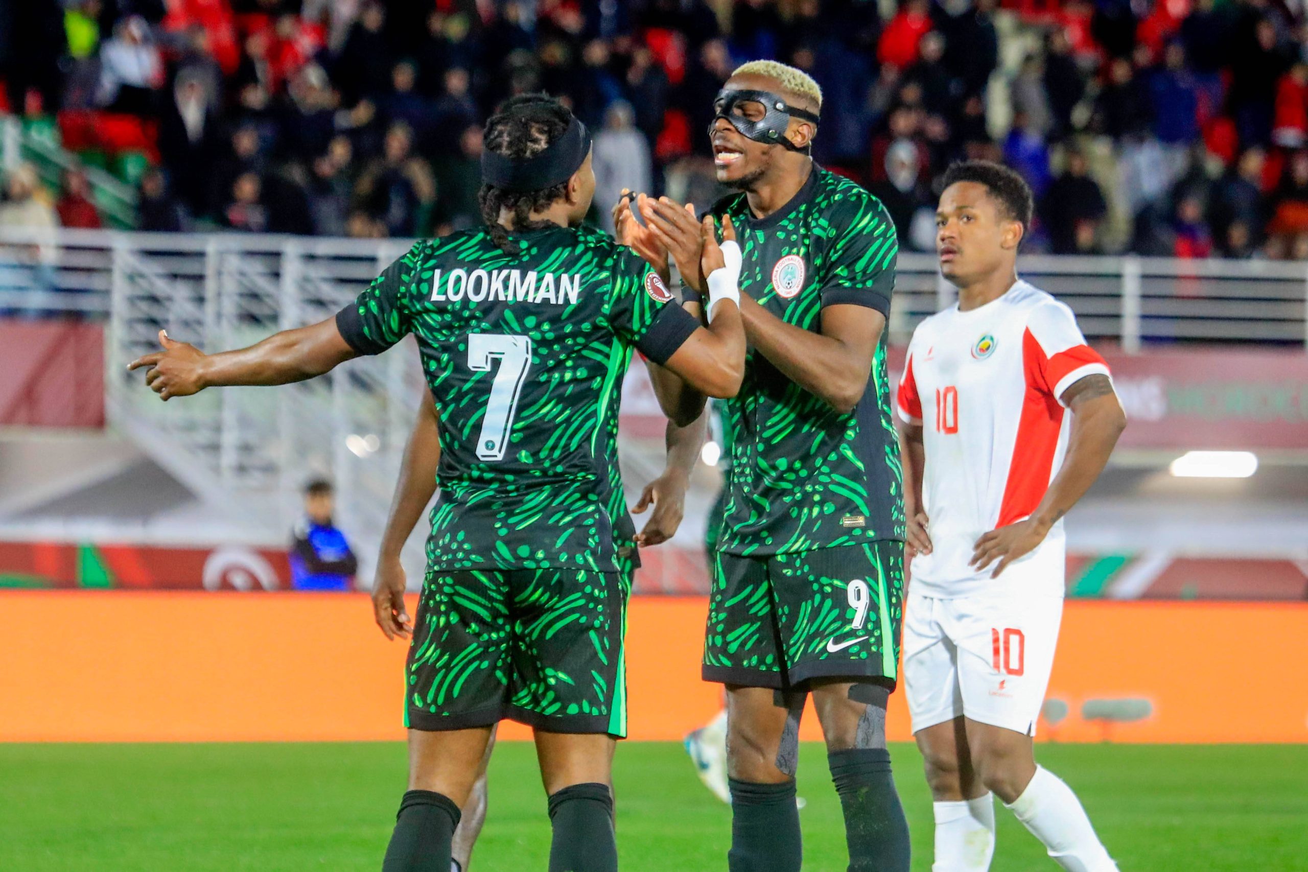 Nigeria's Ademola Lookman and Victor Osimhen 