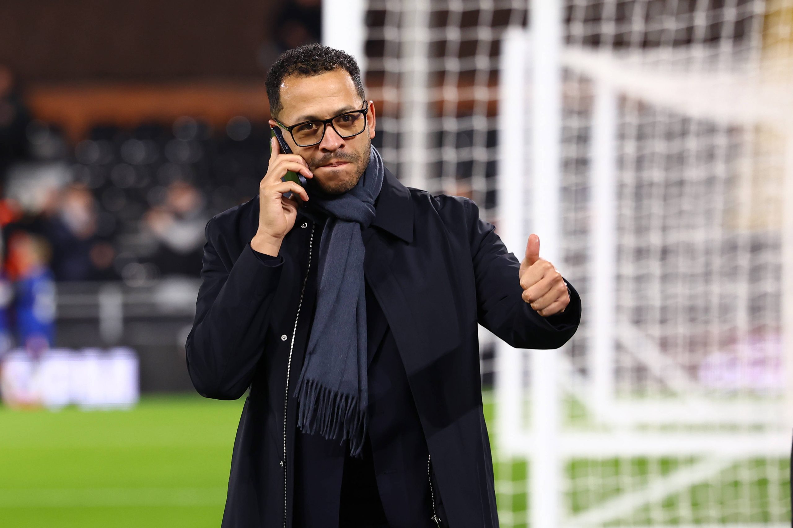 Liam Rosenior, newly appointed Chelsea head coach is seen before the Fulham vs Chelsea Premier League match