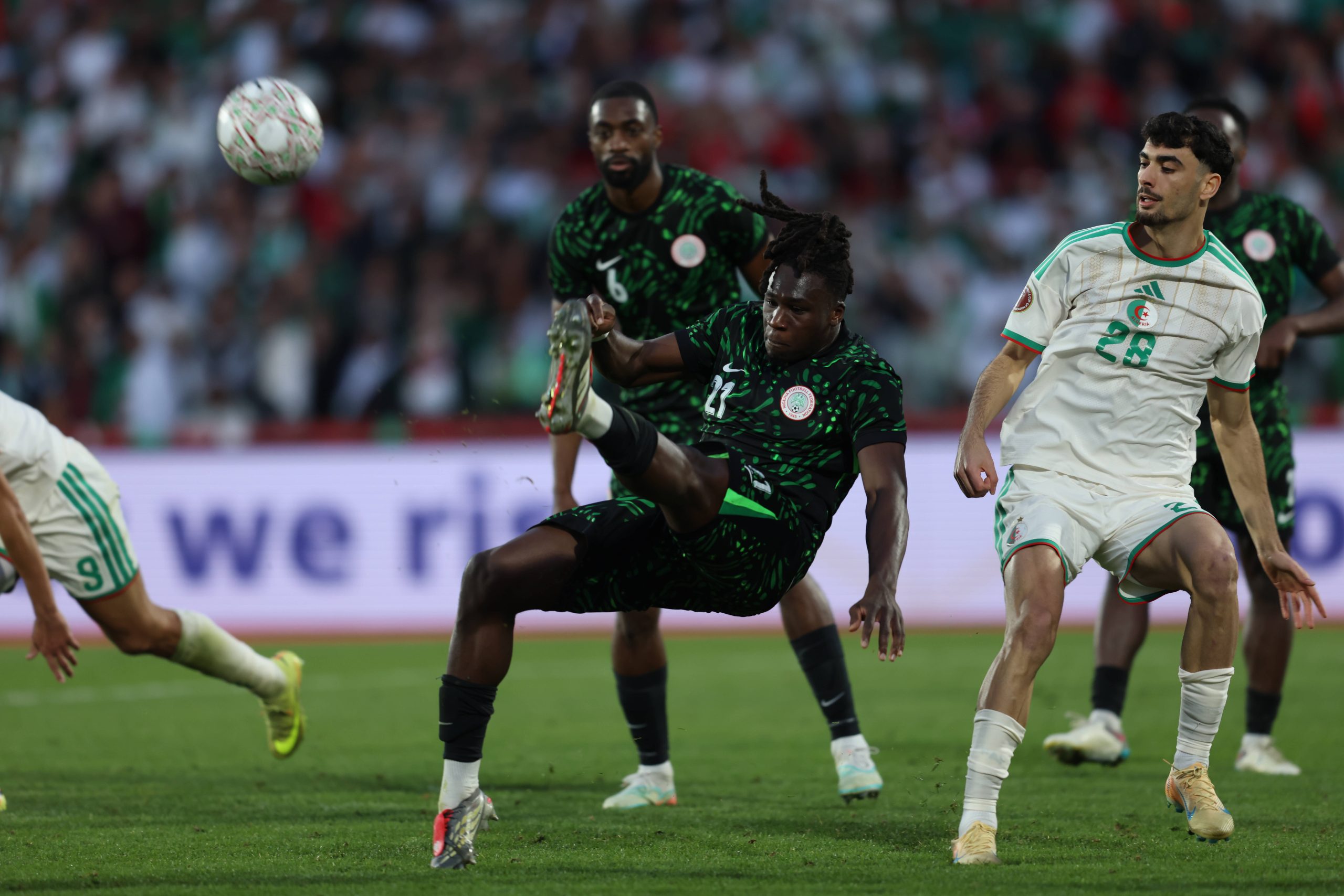 Calvin Bassey during the Africa Cup Of Nations Quarter-final match between Algeria and Nigeria