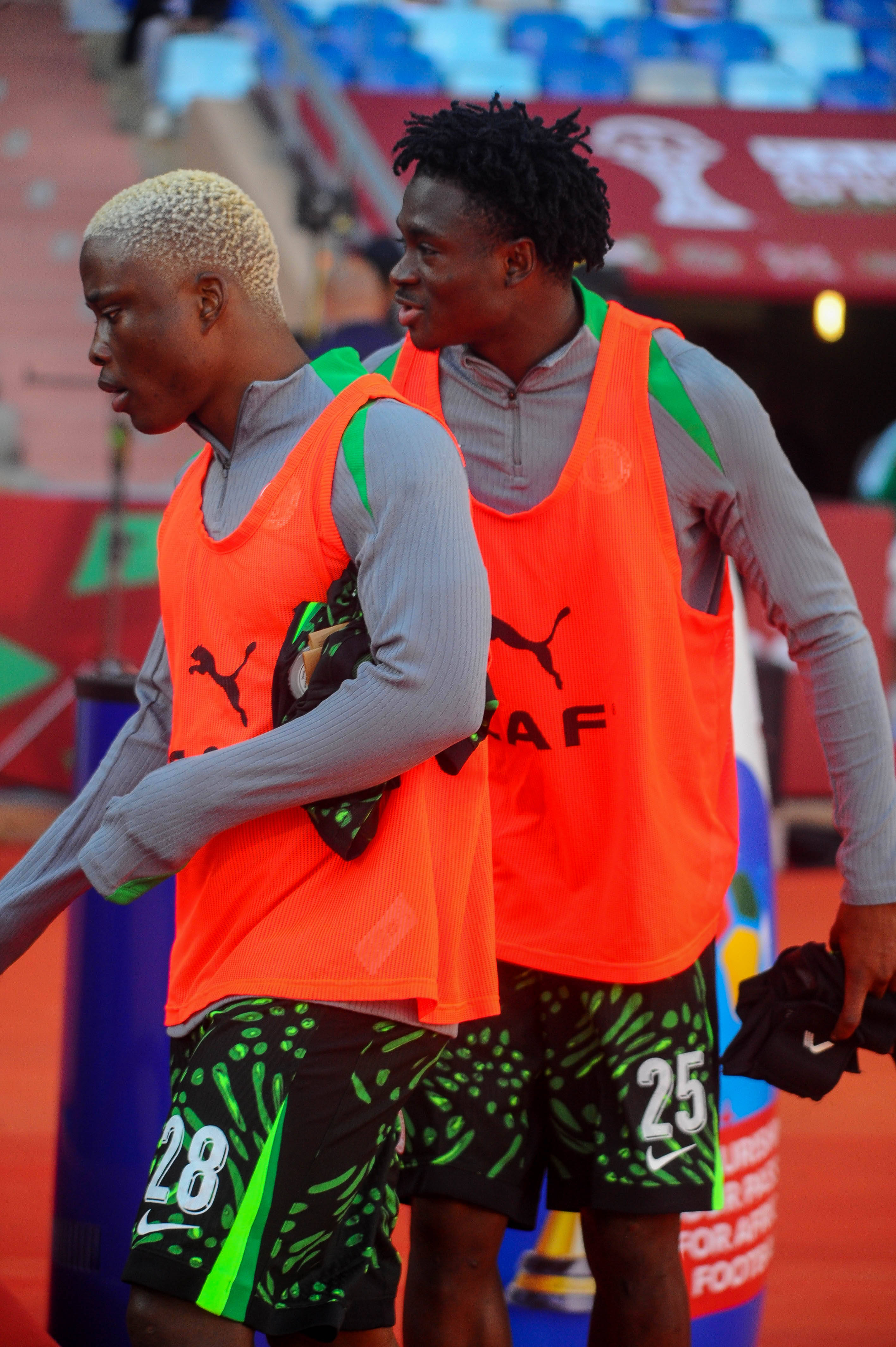 Salim Fago Lawal and Nigerian midfielder Tochukwu Nnadi