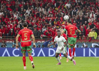 “Go interview the referee” – Akor Adams reacts angrily after Super Eagles’ loss to Morocco