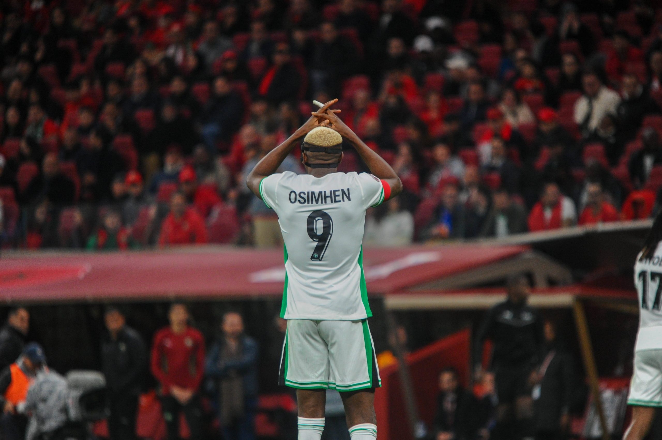 Victor Osimhen during AFCON match between Nigeria and Morocco