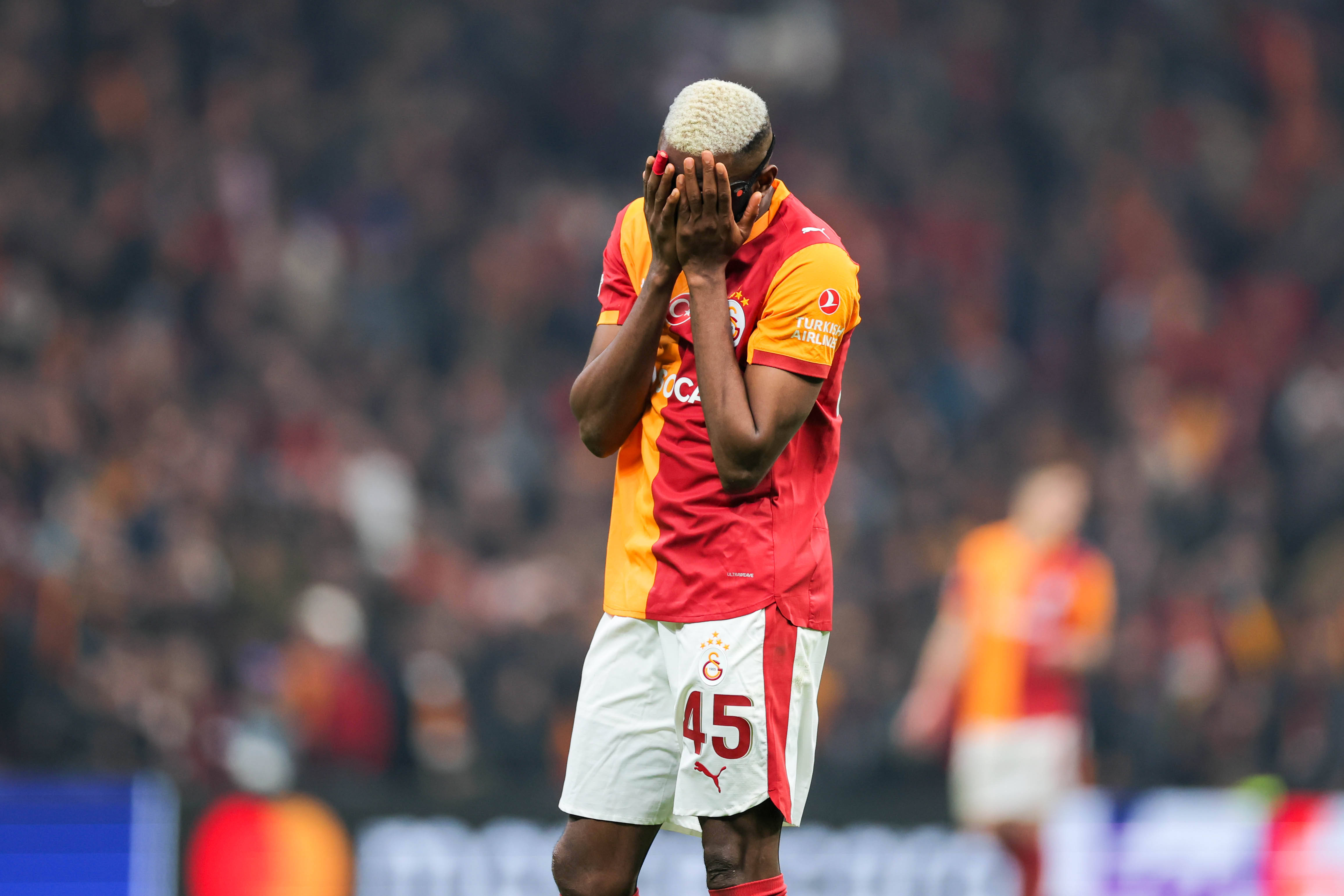 Victor Osimhen during the UEFA Champions League 2025/26 League match between Galatasaray SK and Atletico de Madrid 
