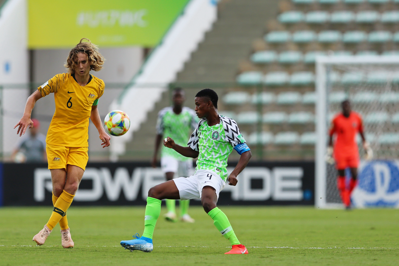 Samson Tijani captains Nigeria's U-17 team at the FIFA World Cup in Brazil