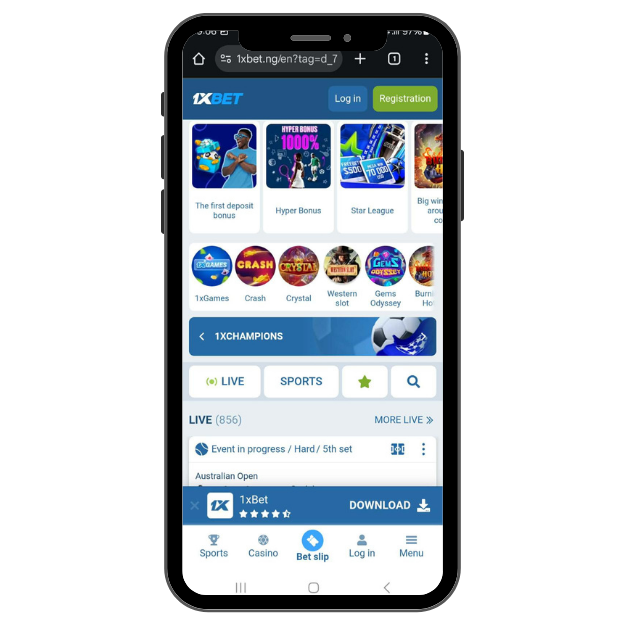 1xBet Android app download