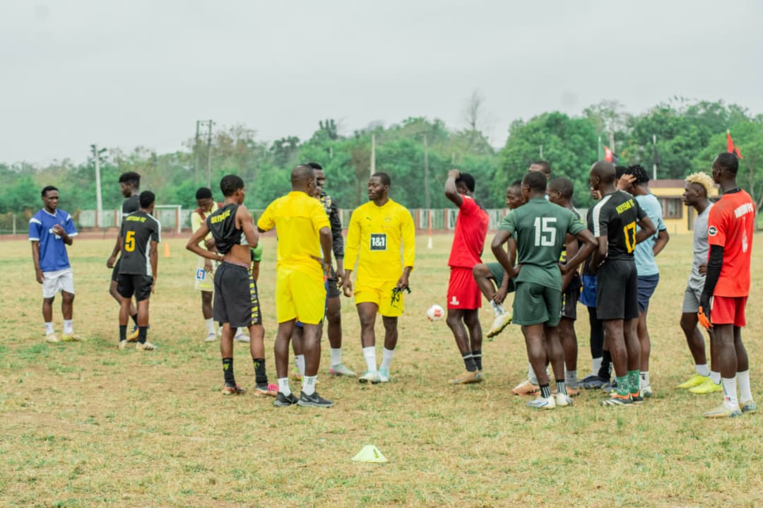 Nigerian players during Karim Adeyemi FA scouting programme
