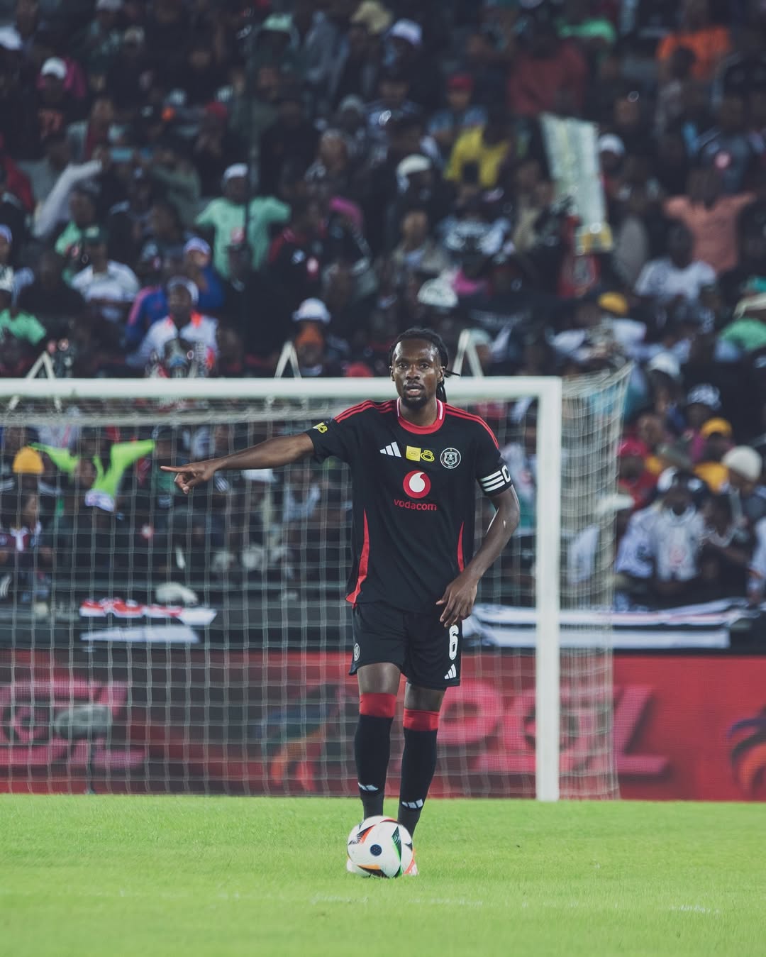 Olisa Ndah in action for Orlando Pirates