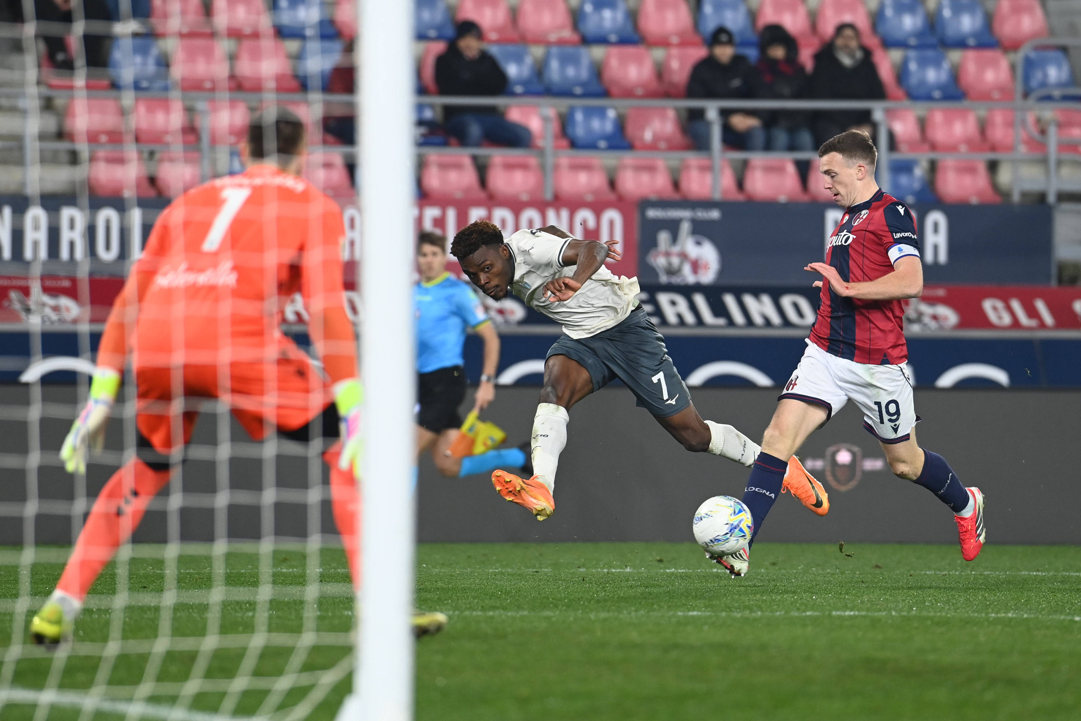 Dele Bashiru Fisayo SS Lazio serving assist for Noslin Tijjani