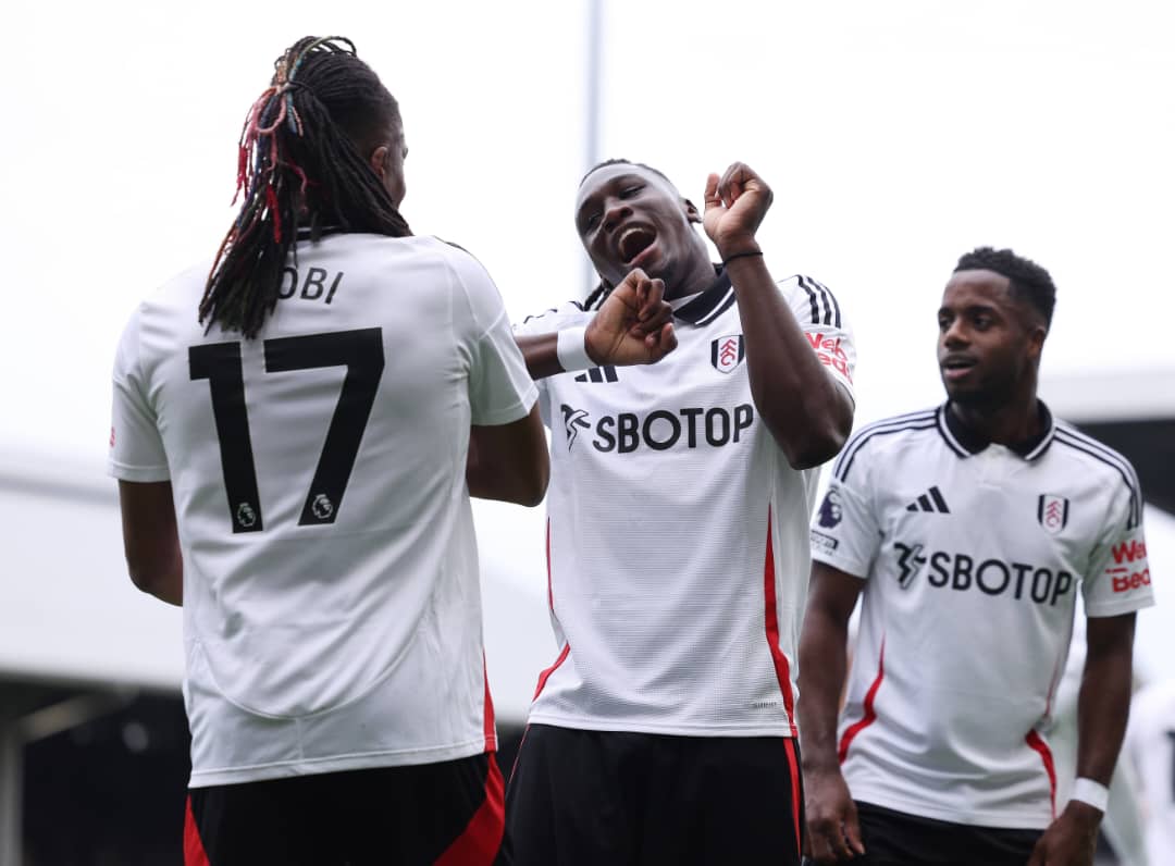 Nigeria and Fulham stars Alex Iwobi and Calvin Bassey 
