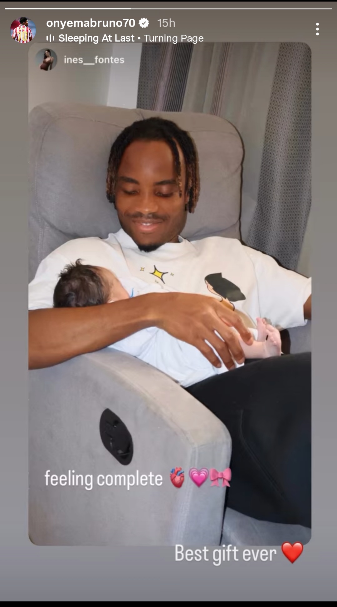 Bruno Onyemaechi welcomes first baby