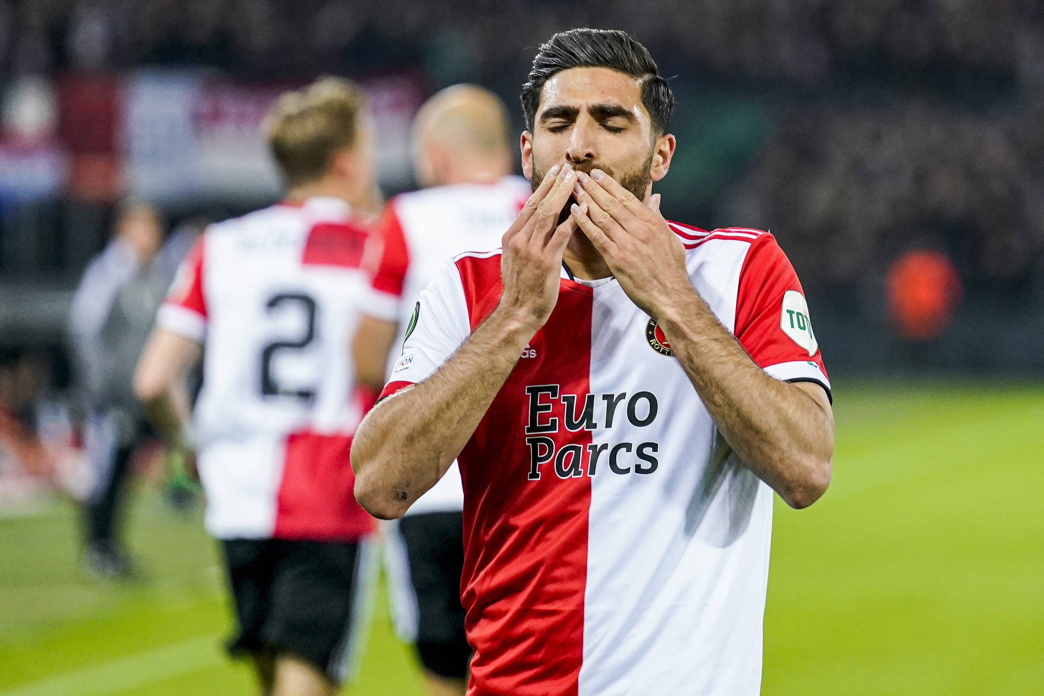 Alireza Jahanbakhsh of Feyenoord celebrates